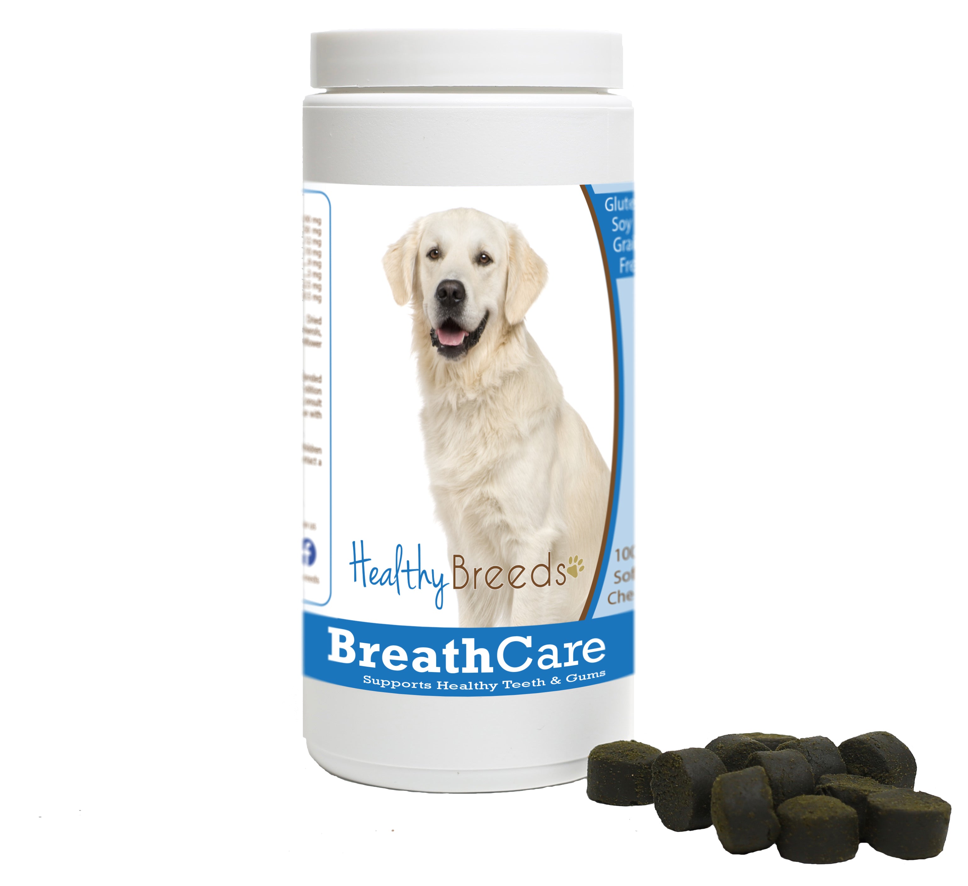 Golden Retriever Breath Care Soft Chews for Dogs 60 Count