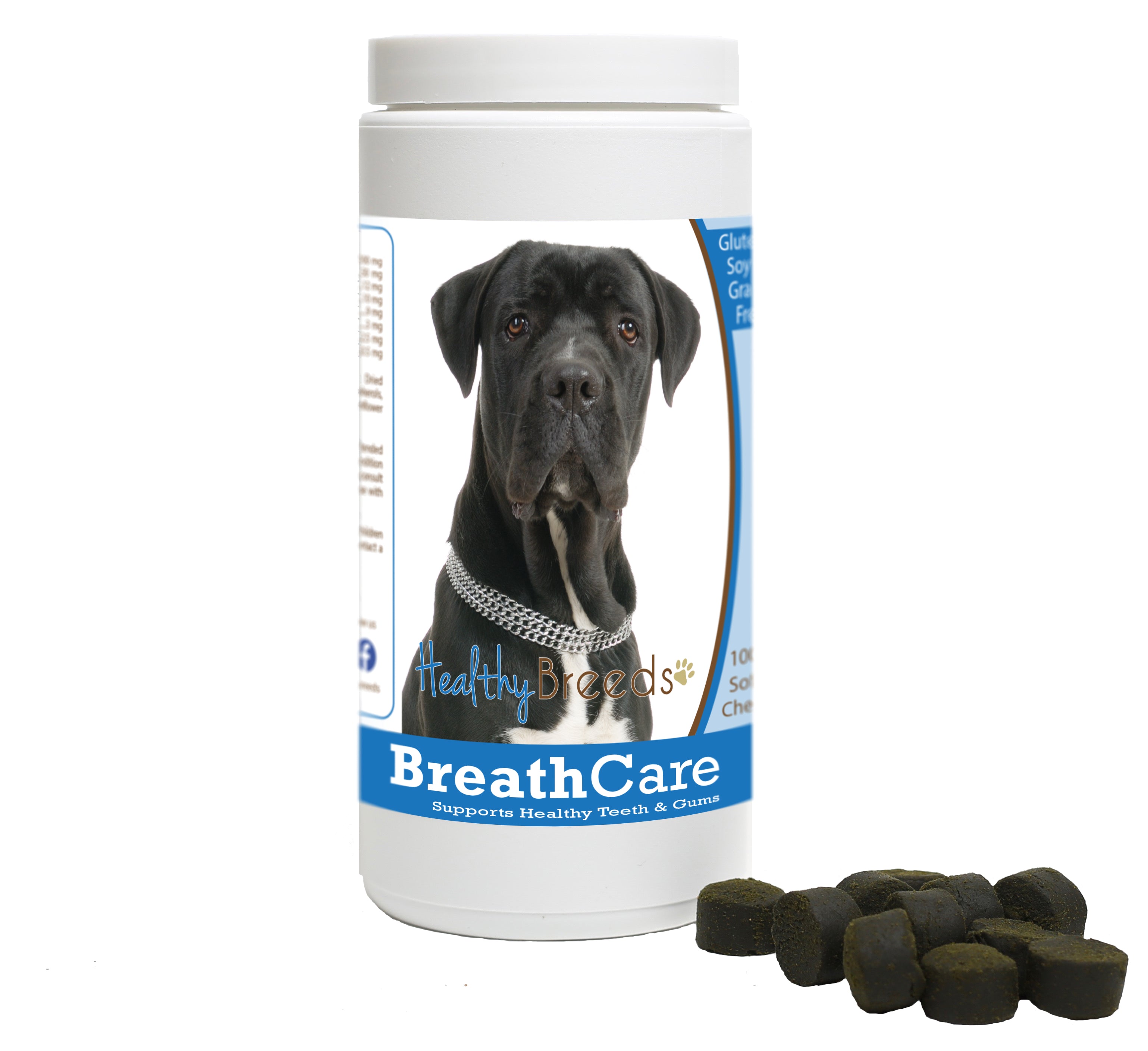 Cane Corso Breath Care Soft Chews for Dogs 60 Count