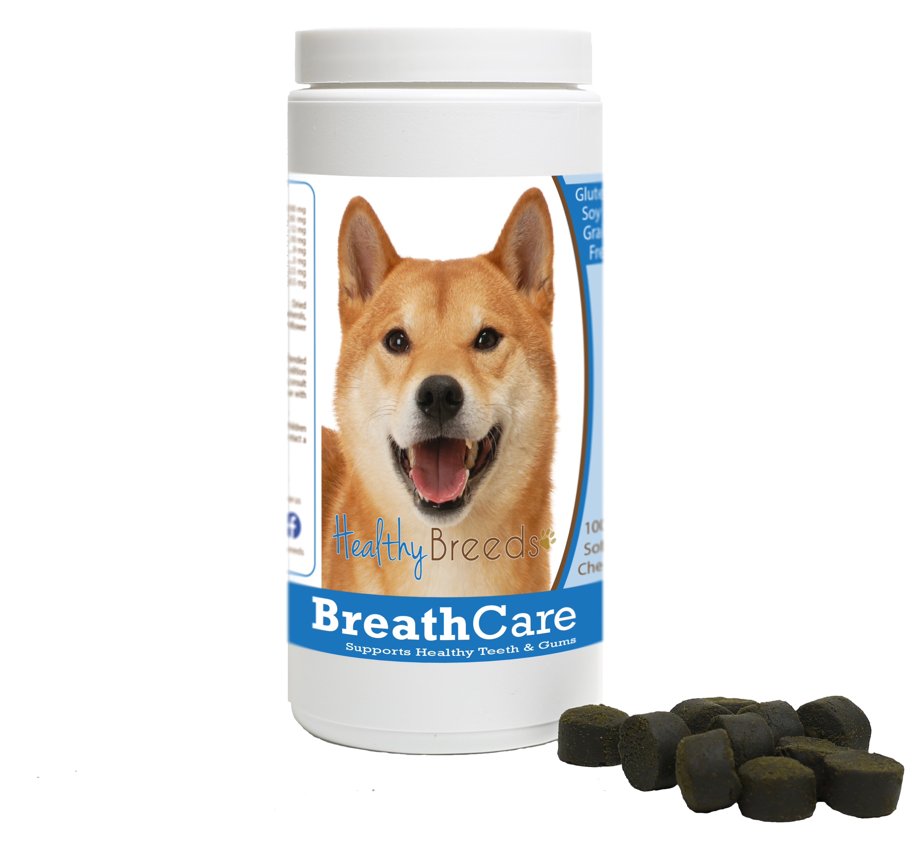 Shiba Inu Breath Care Soft Chews for Dogs 60 Count