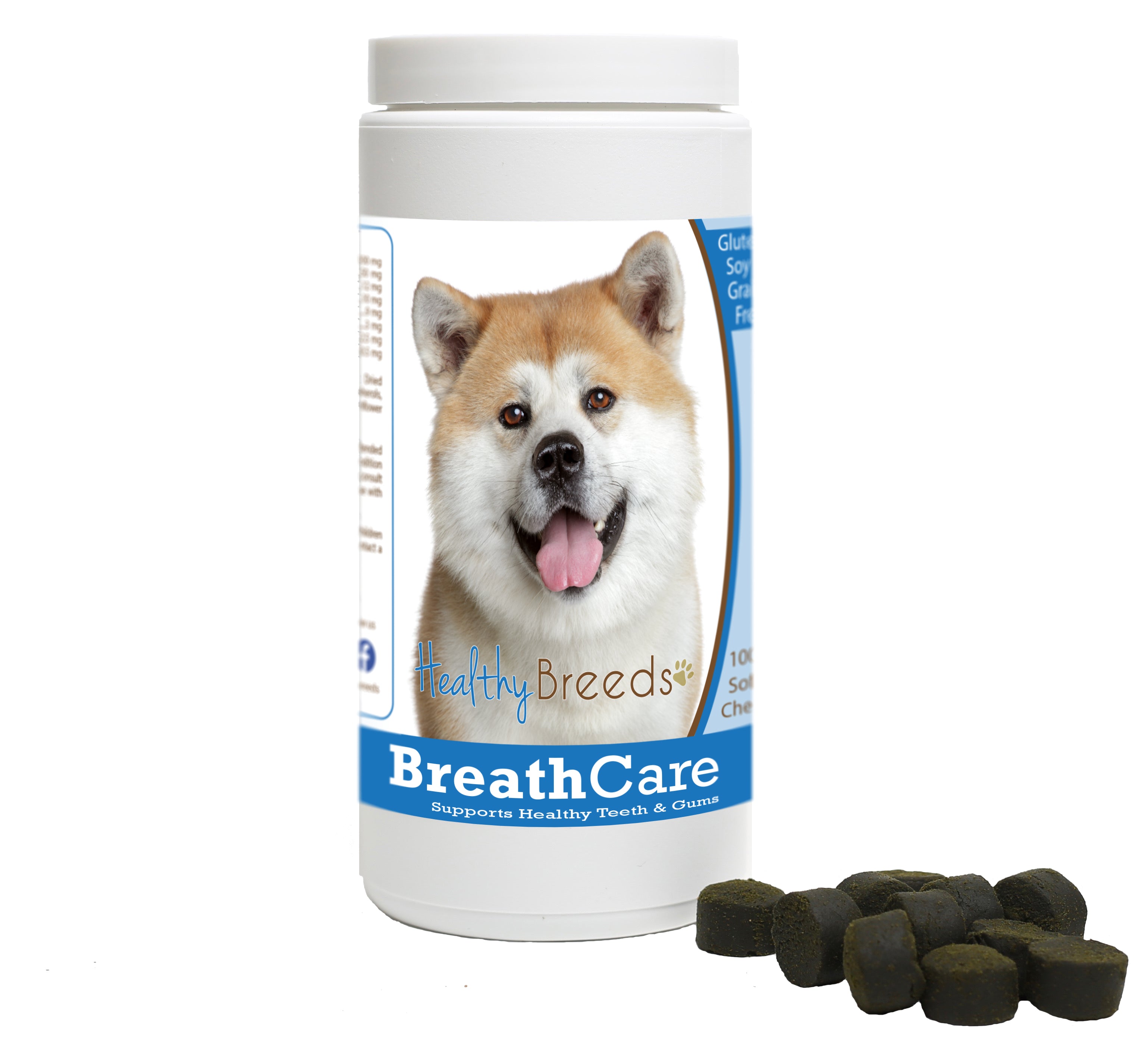 Akita Breath Care Soft Chews for Dogs 100 Count