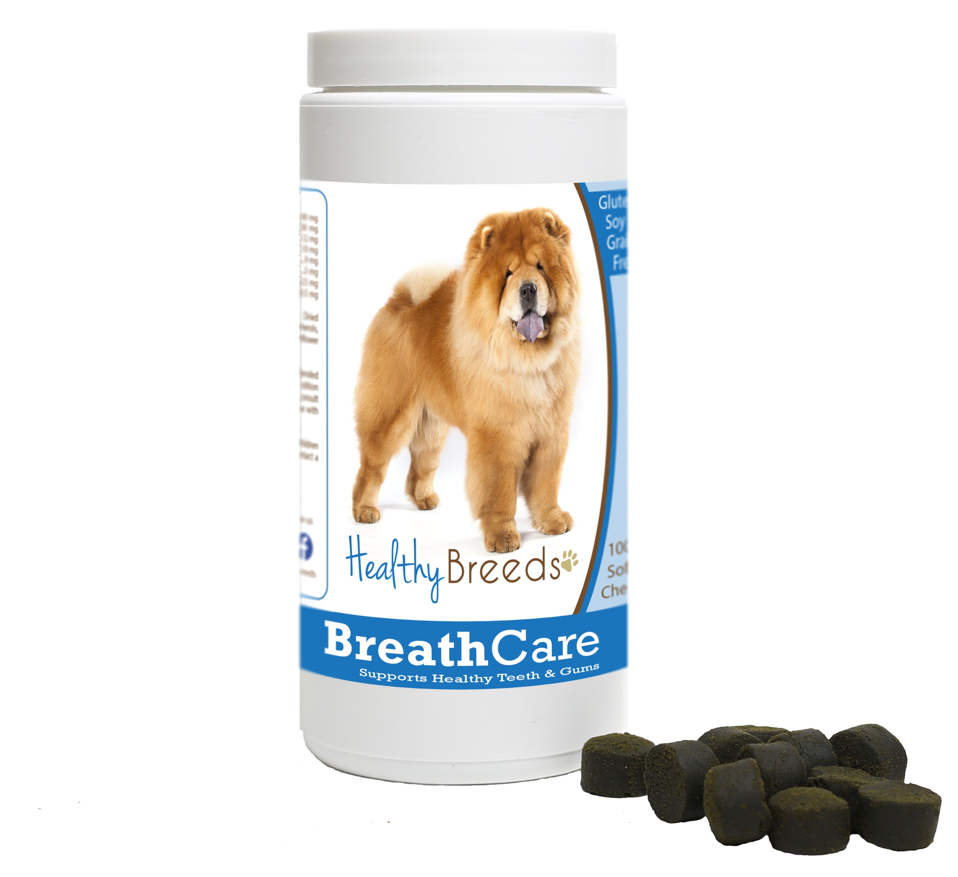 Chow Chow Breath Care Soft Chews for Dogs 60 Count