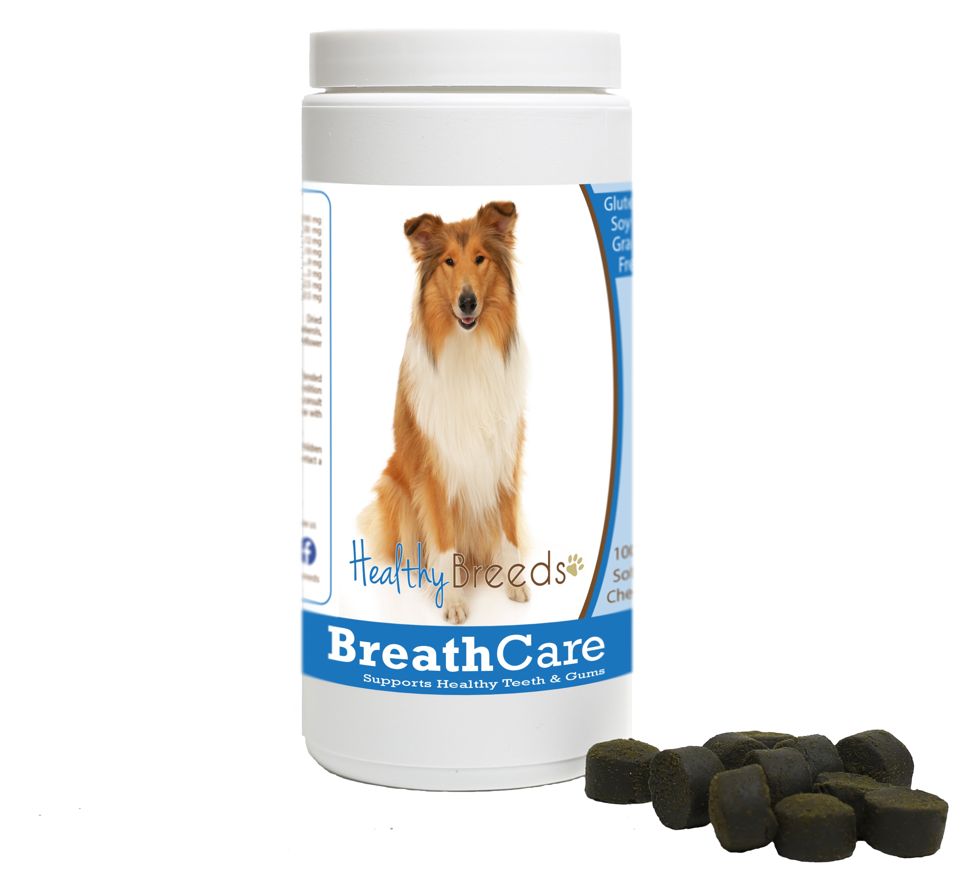 Collie Breath Care Soft Chews for Dogs 60 Count