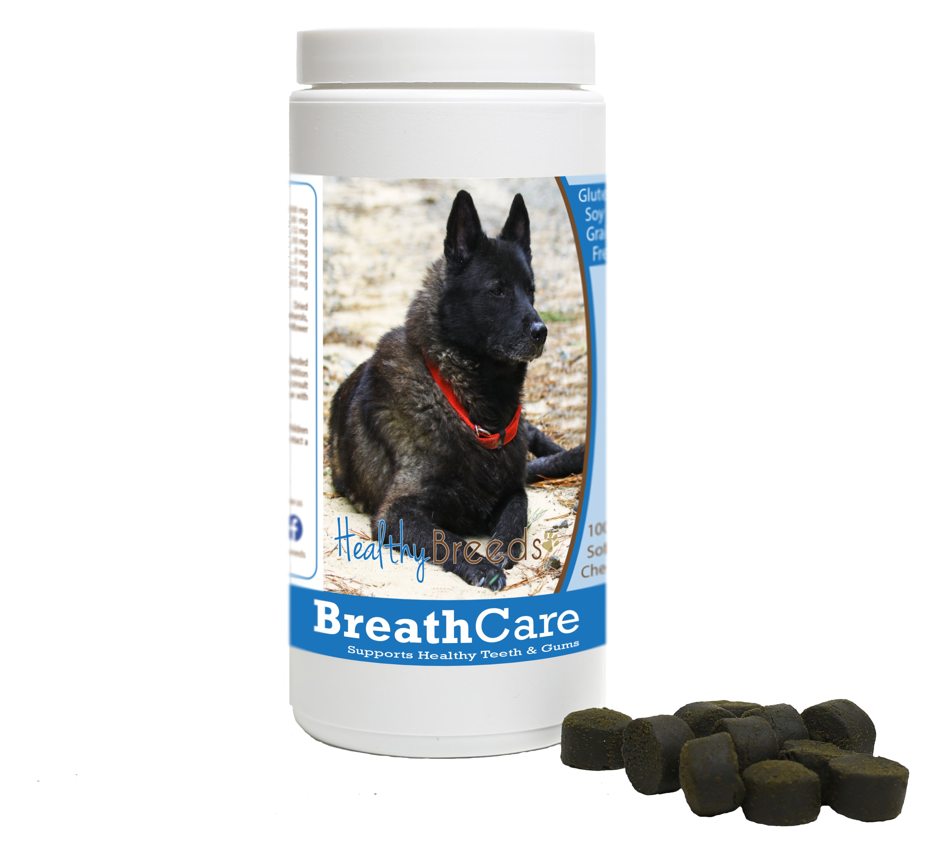 Norwegian Elkhound Breath Care Soft Chews for Dogs 60 Count
