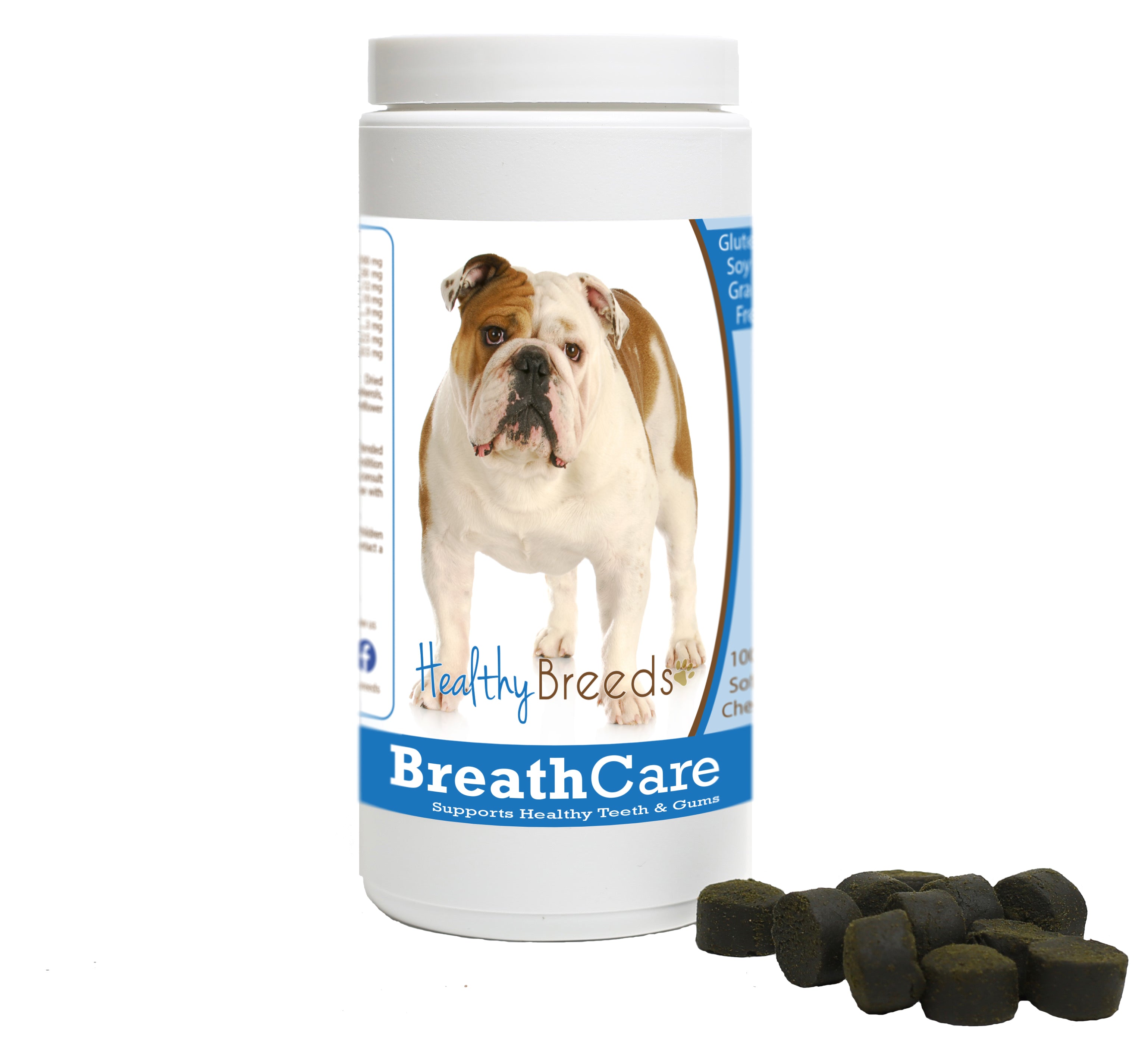 Bulldog Breath Care Soft Chews for Dogs 60 Count