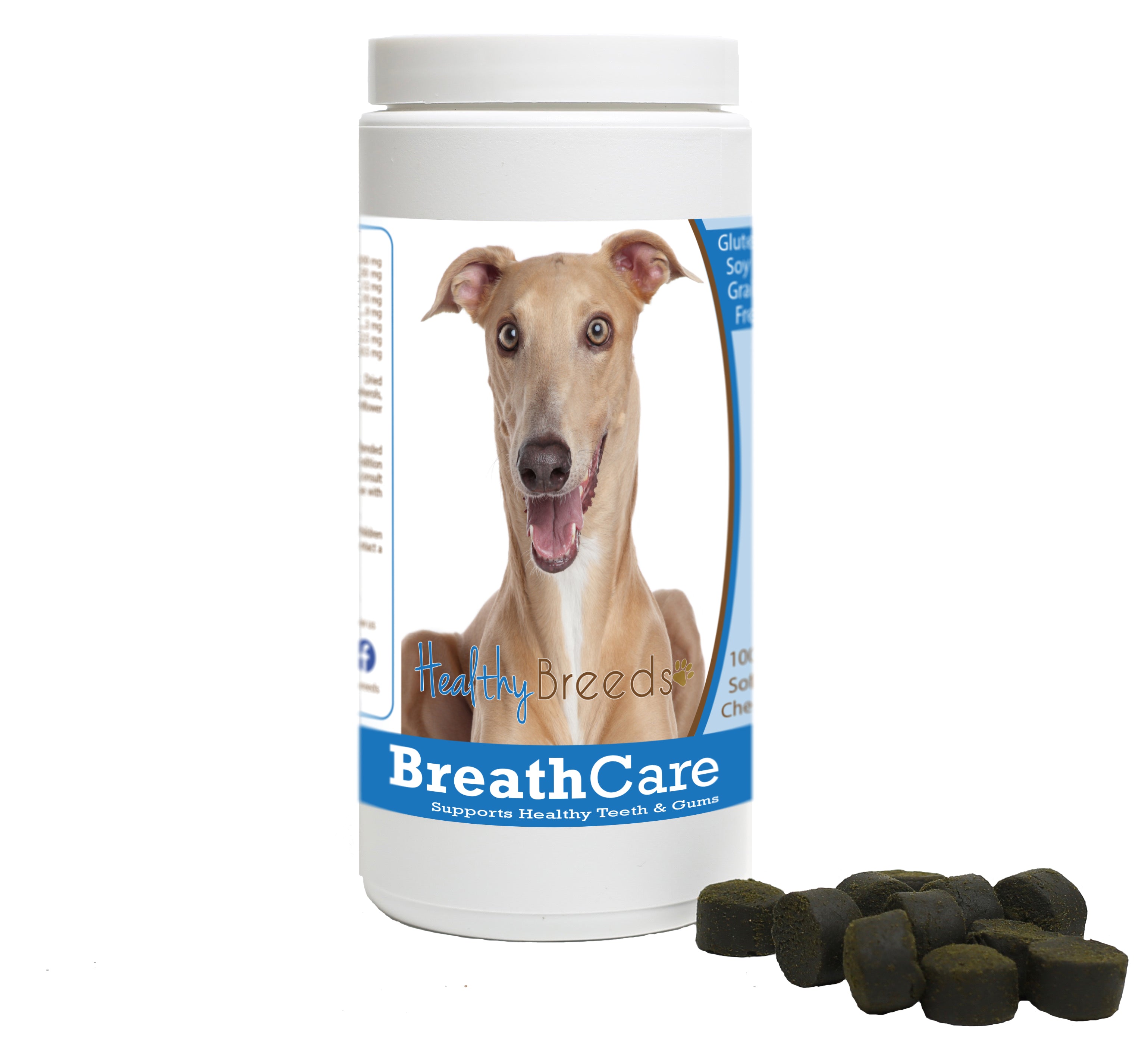 Italian Greyhound Breath Care Soft Chews for Dogs 60 Count