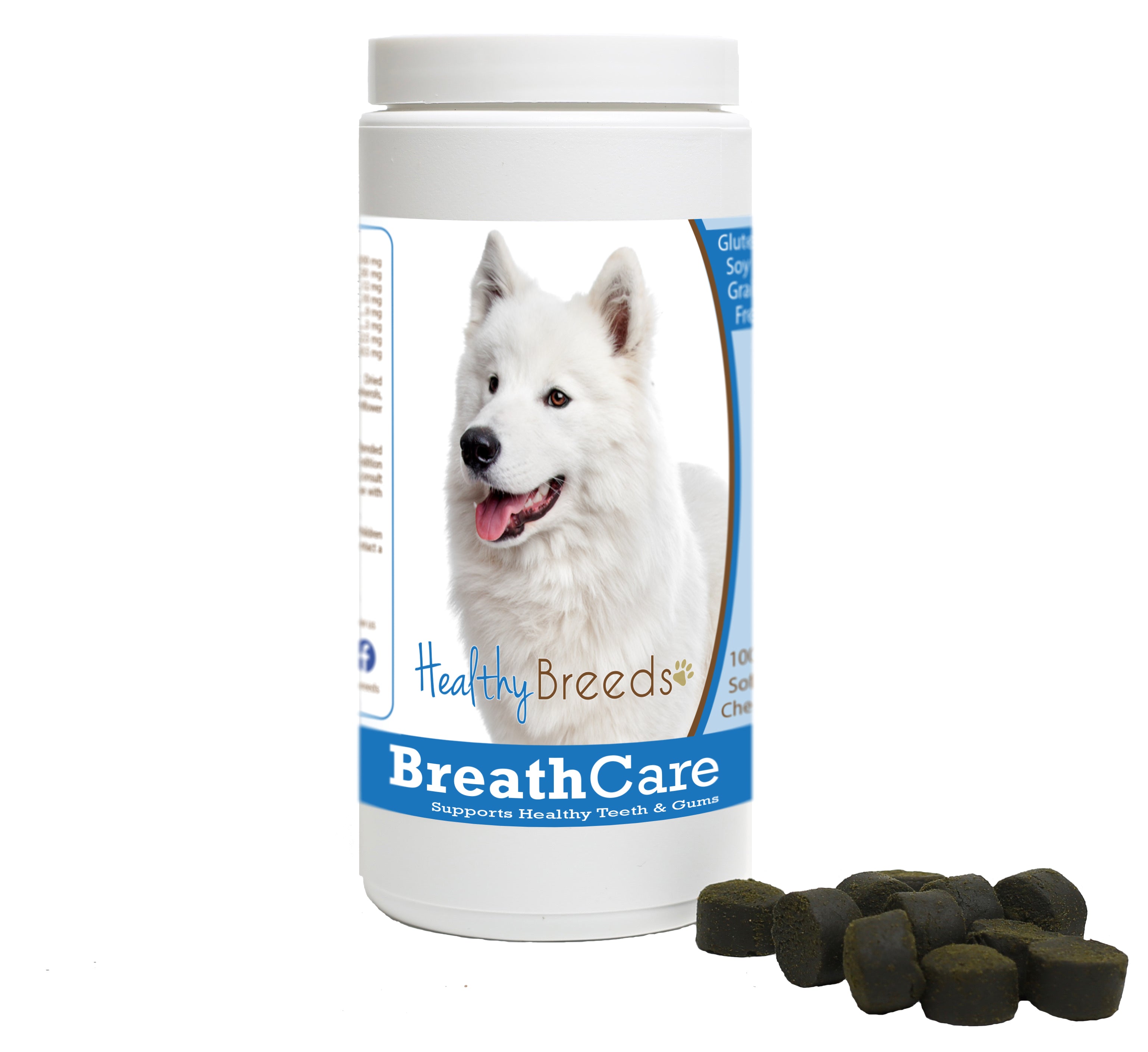 Samoyed Breath Care Soft Chews for Dogs 60 Count