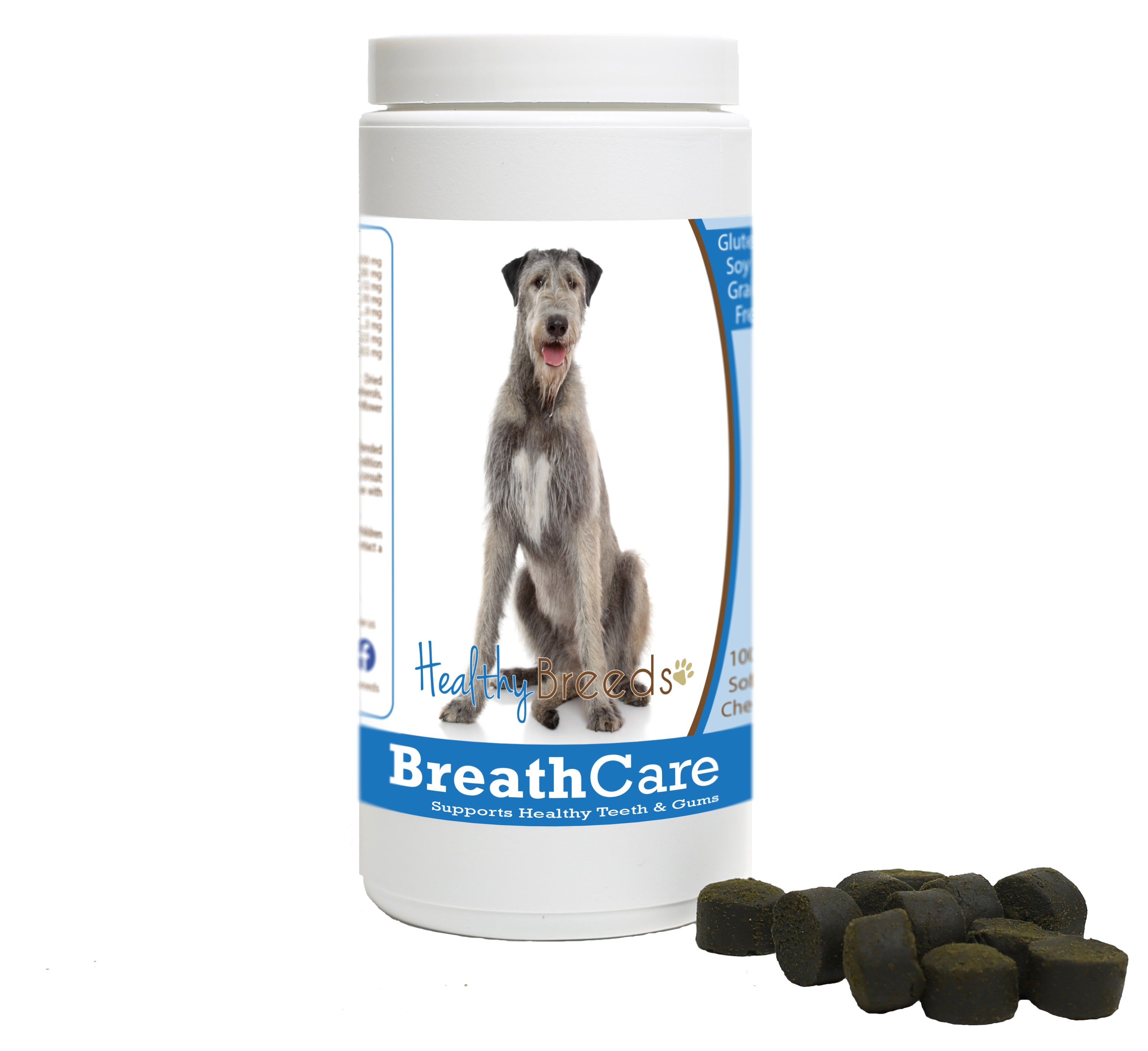 Irish Wolfhound Breath Care Soft Chews for Dogs 60 Count