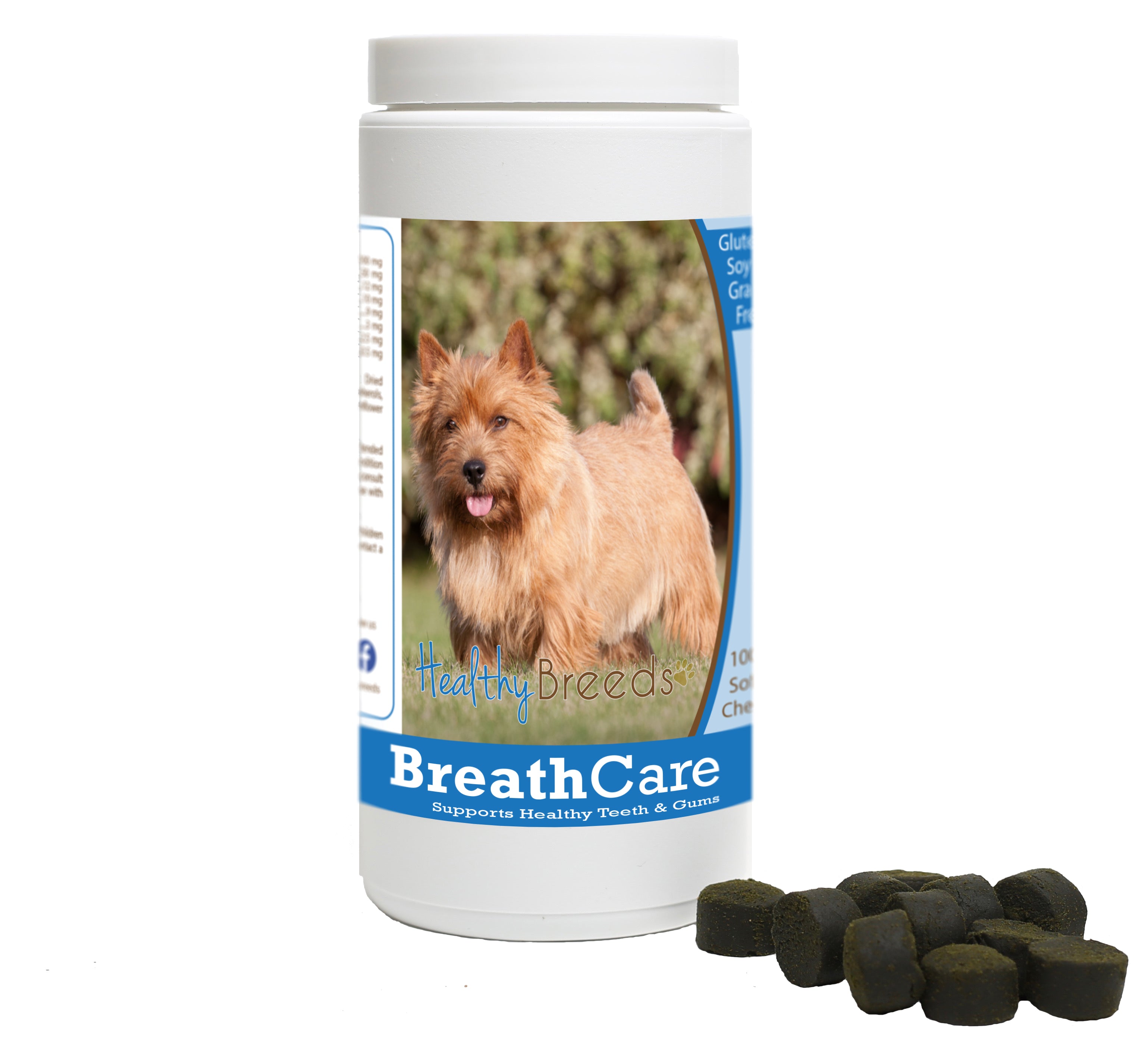 Norwich Terrier Breath Care Soft Chews for Dogs 60 Count