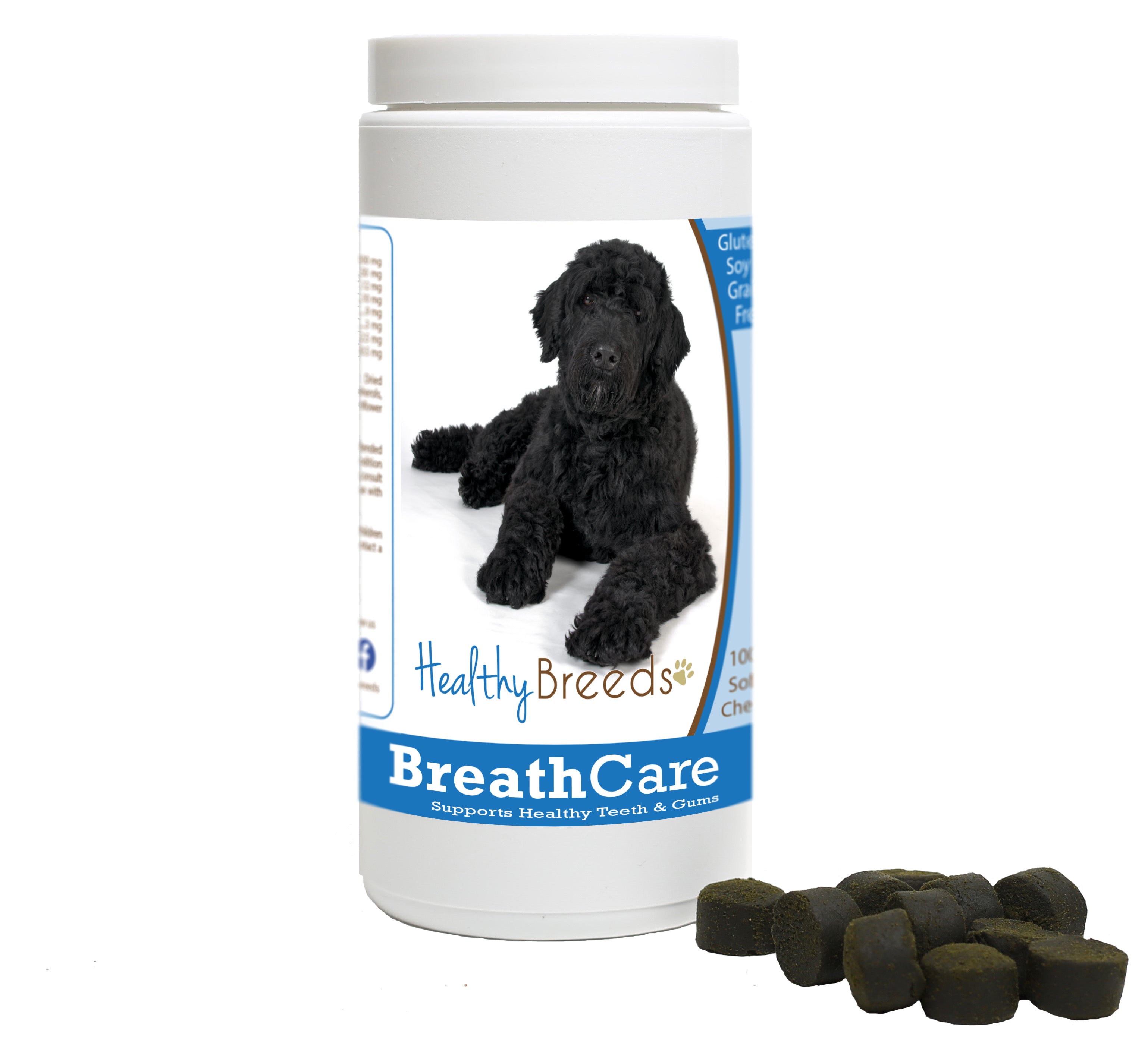 Portuguese Water Dog Breath Care Soft Chews for Dogs 60 Count