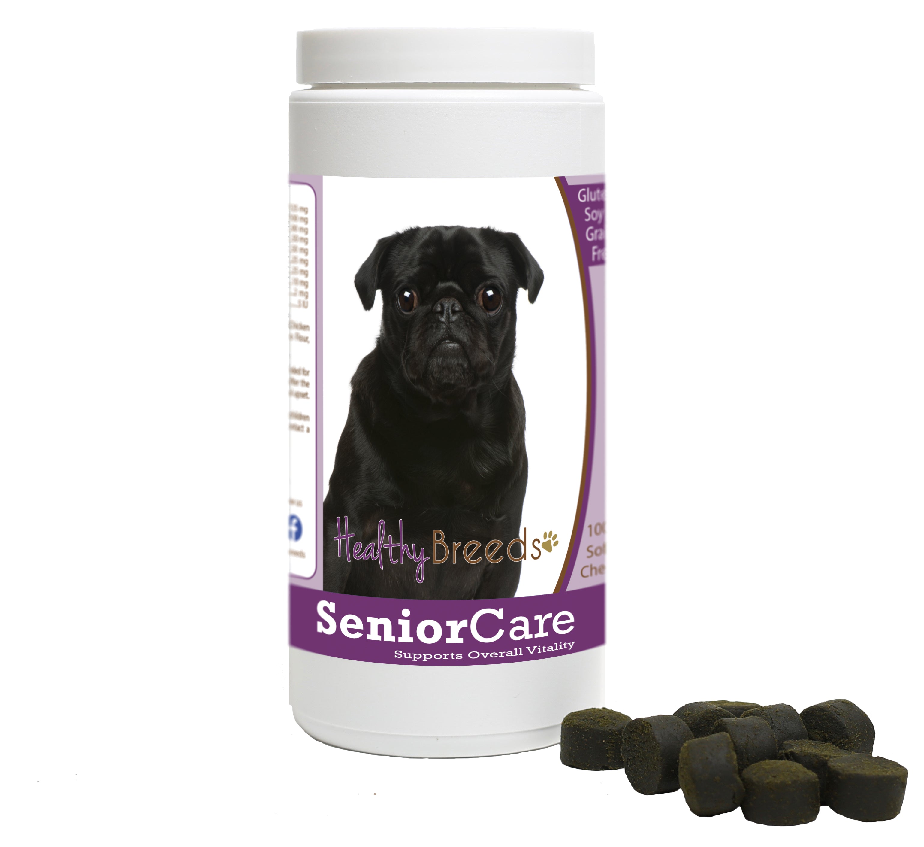 Pug Senior Dog Care Soft Chews 100 Count