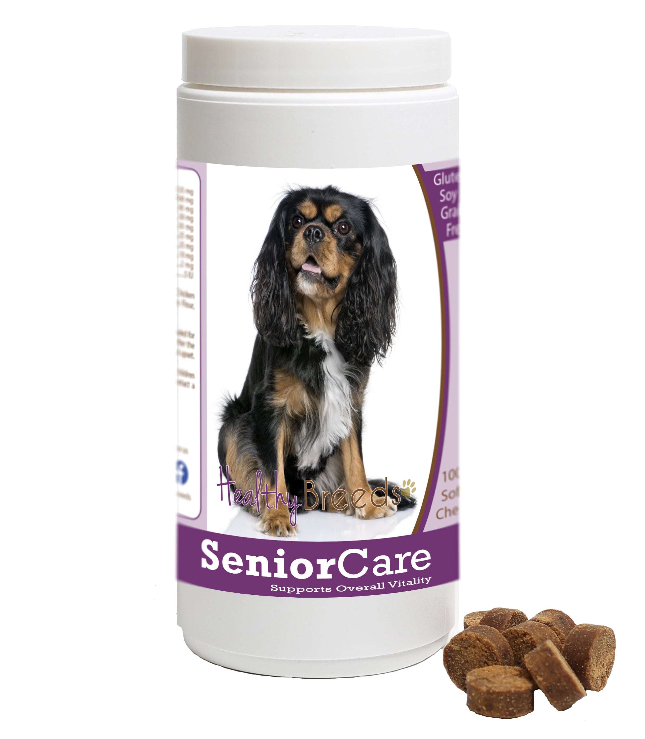 Cavalier King Charles Spaniel Senior Dog Care Soft Chews 100 Count