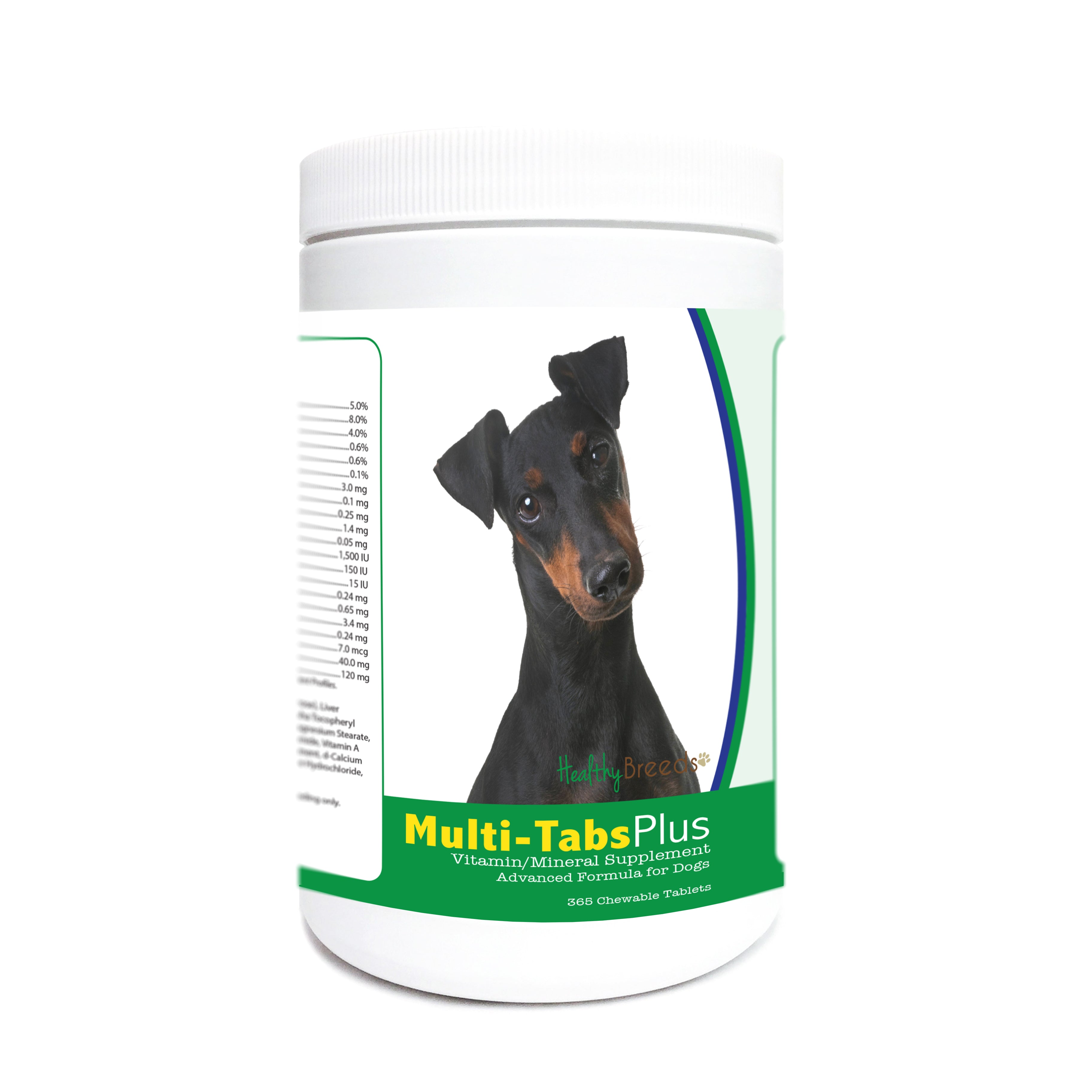 Manchester Terrier Multi-Tabs Plus Chewable Tablets 365 Count