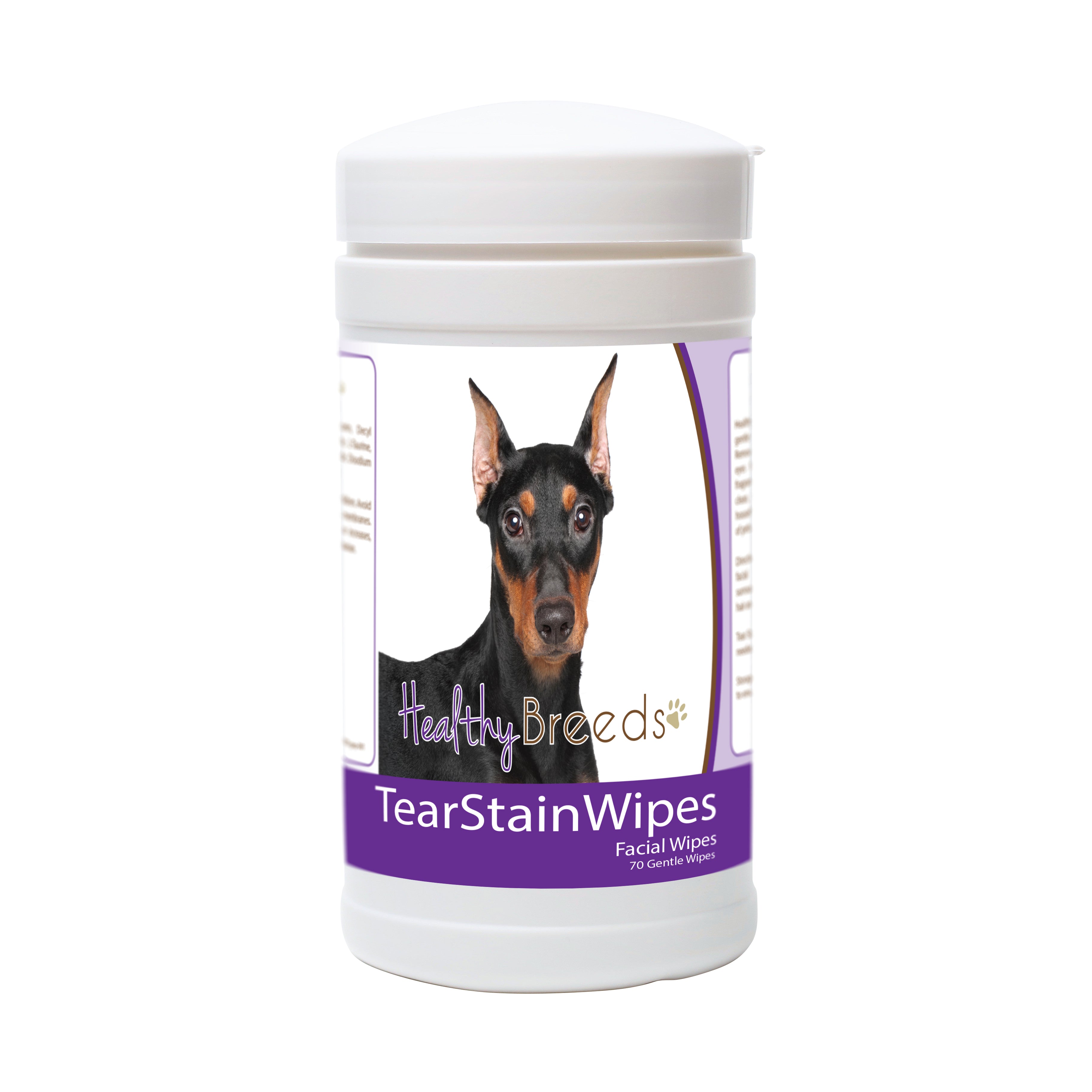 German Pinscher Tear Stain Wipes 70 Count