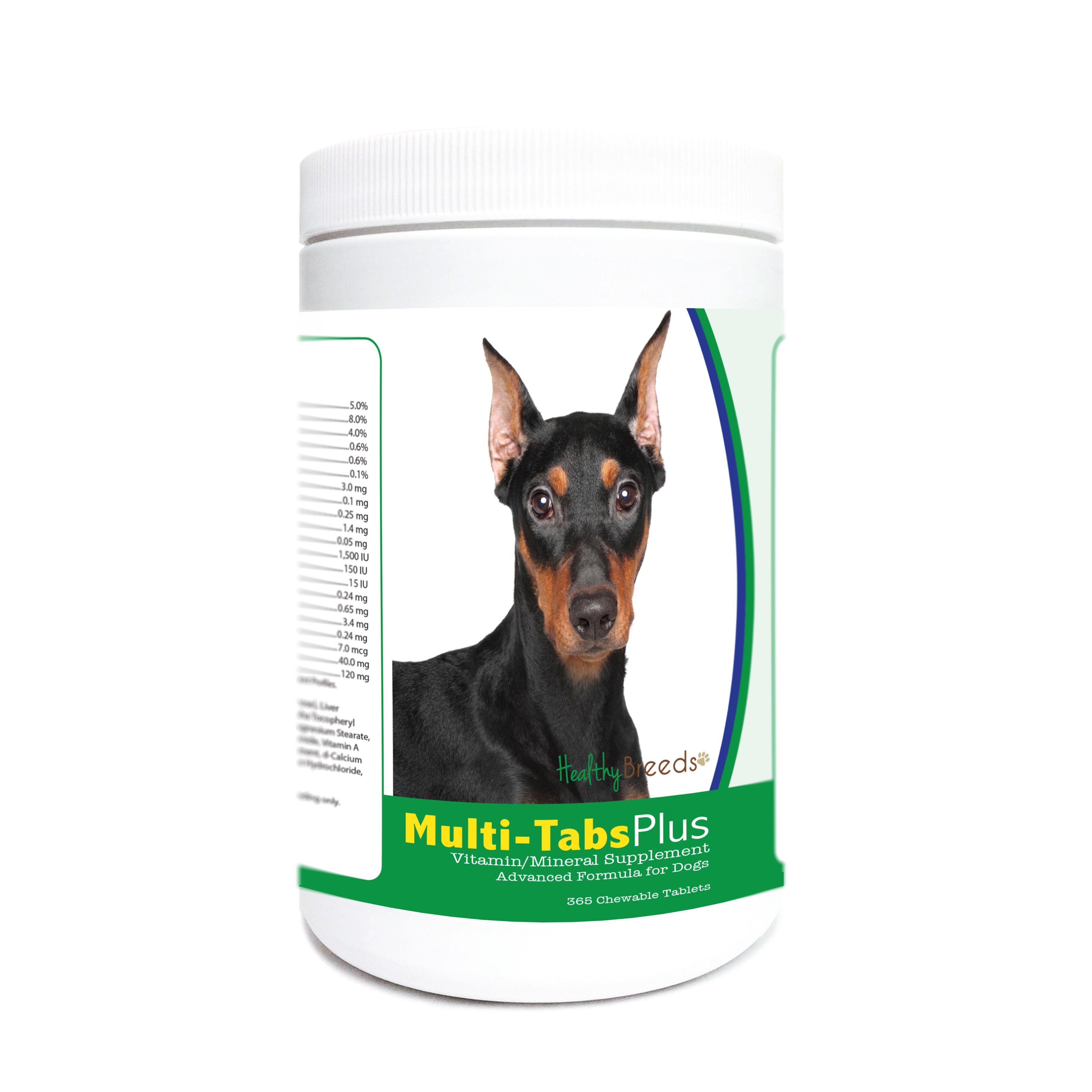 German Pinscher Multi-Tabs Plus Chewable Tablets 365 Count