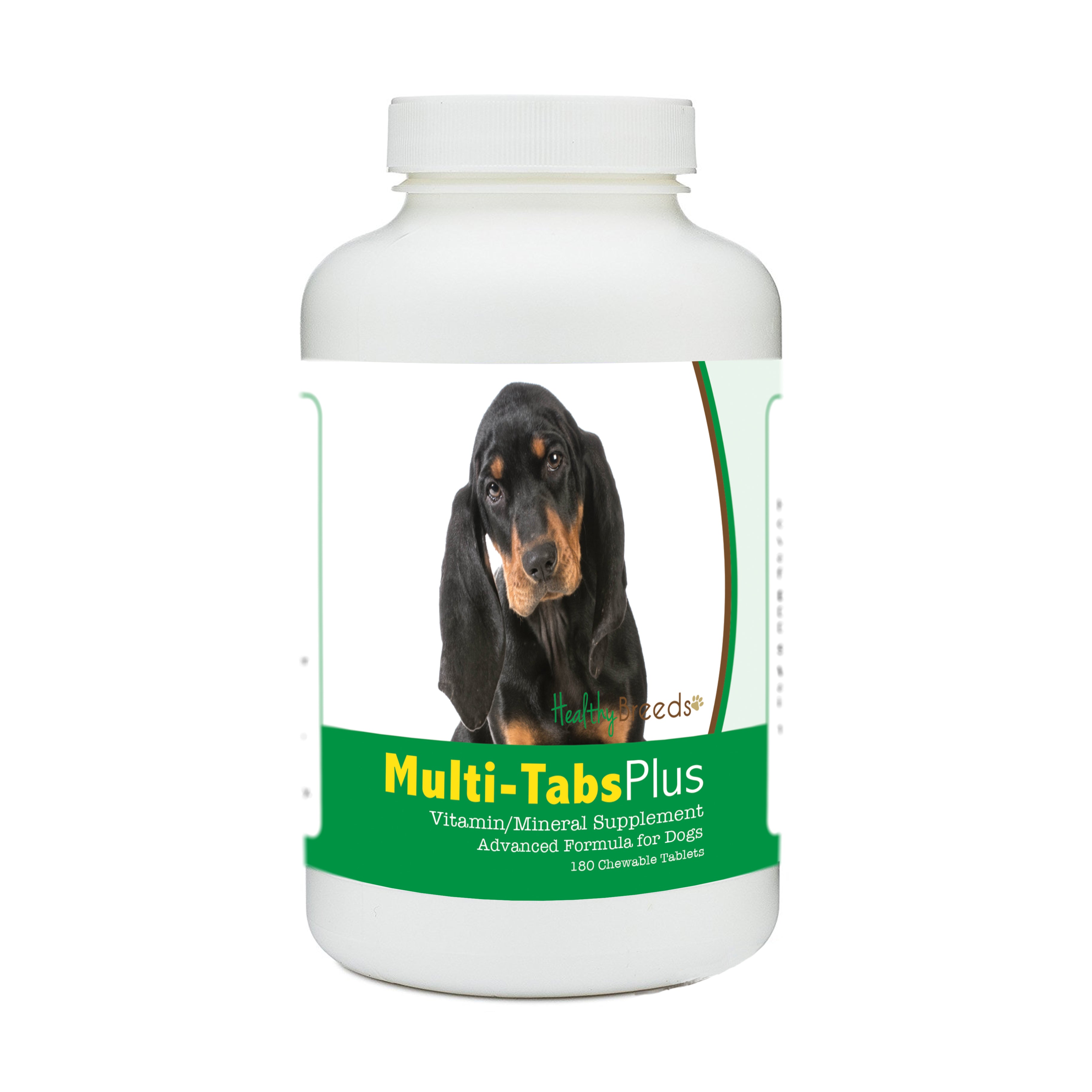 Black and Tan Coonhound Multi-Tabs Plus Chewable Tablets 180 Count