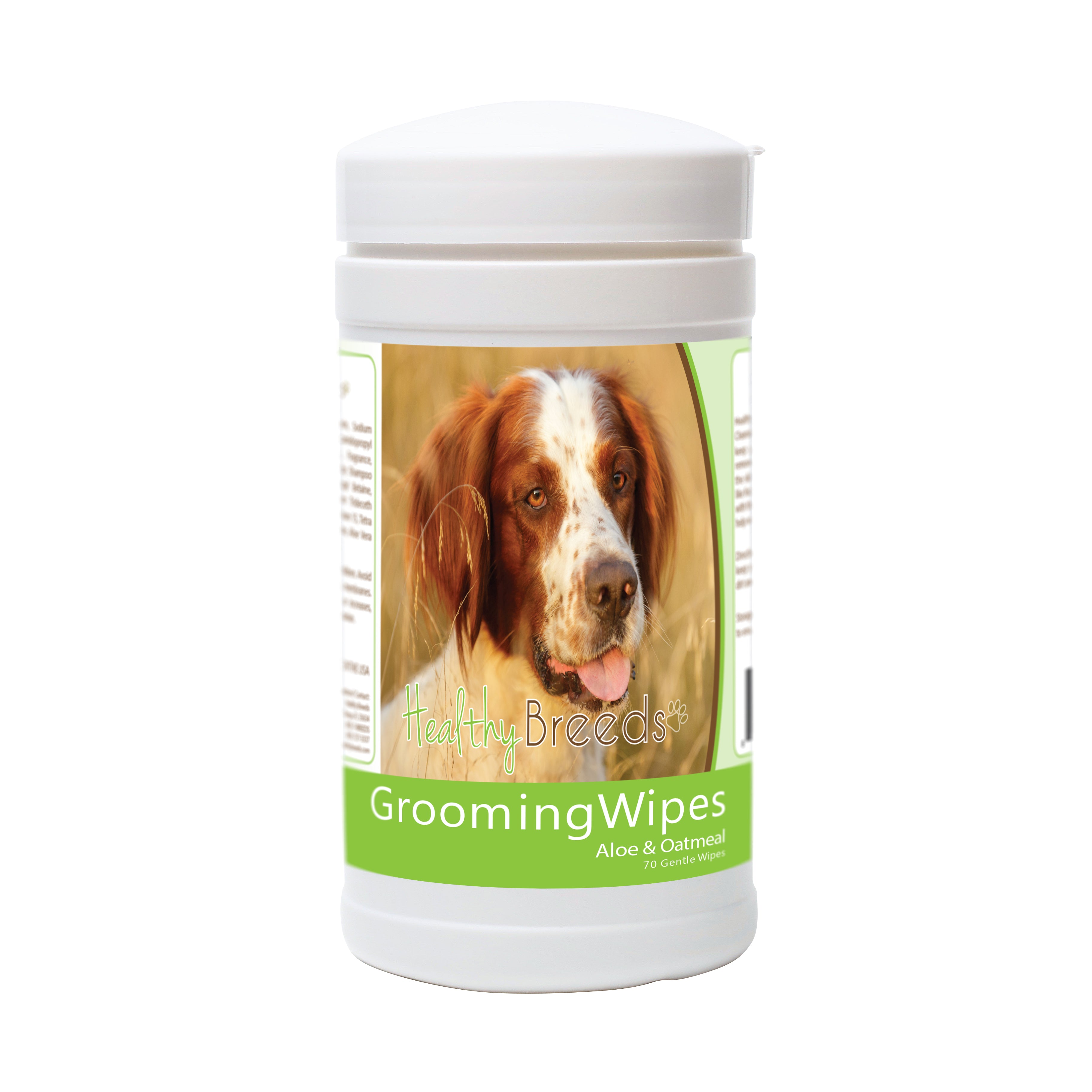 Irish Red and White Setter Grooming Wipes 70 Count