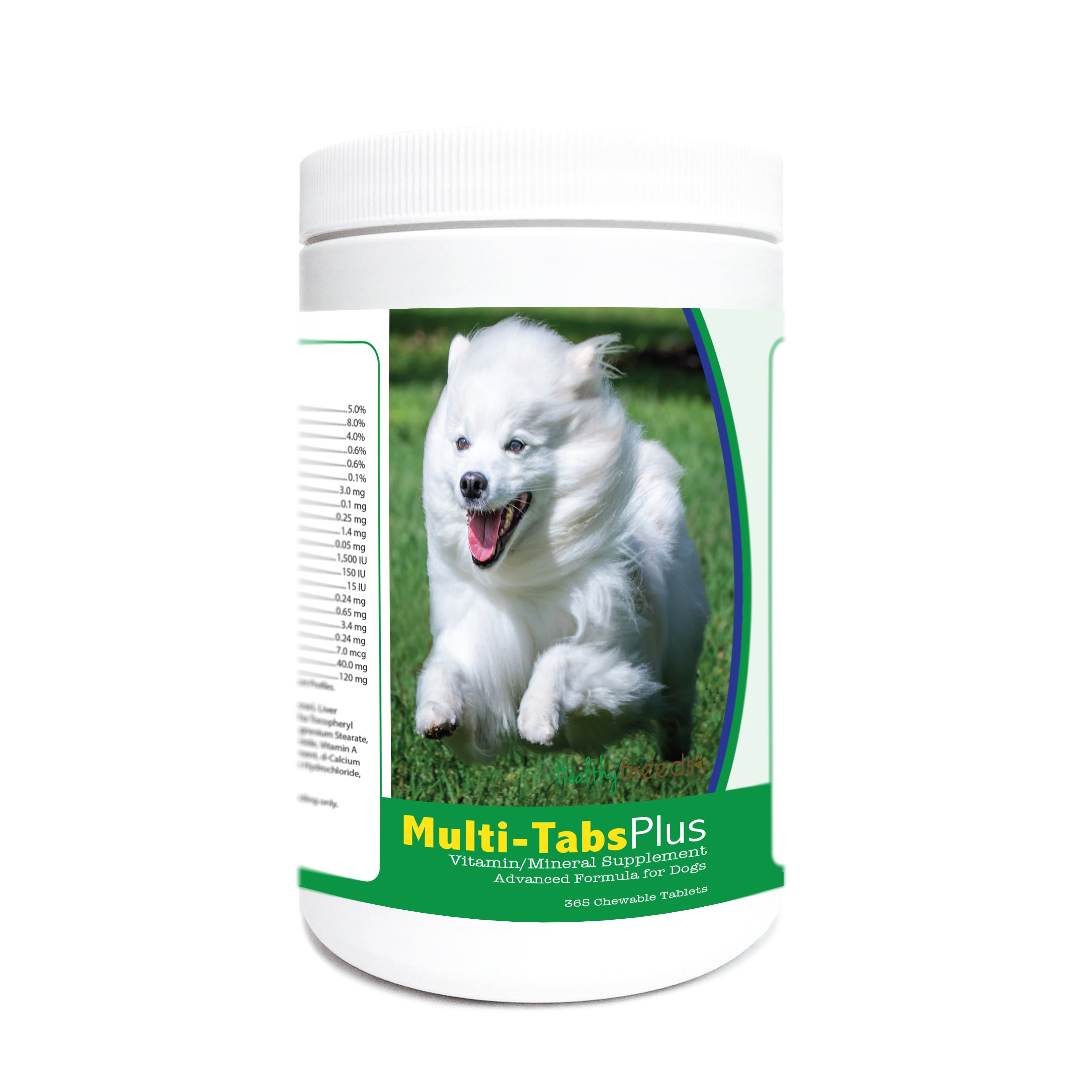 American Eskimo Dog Multi-Tabs Plus Chewable Tablets 365 Count