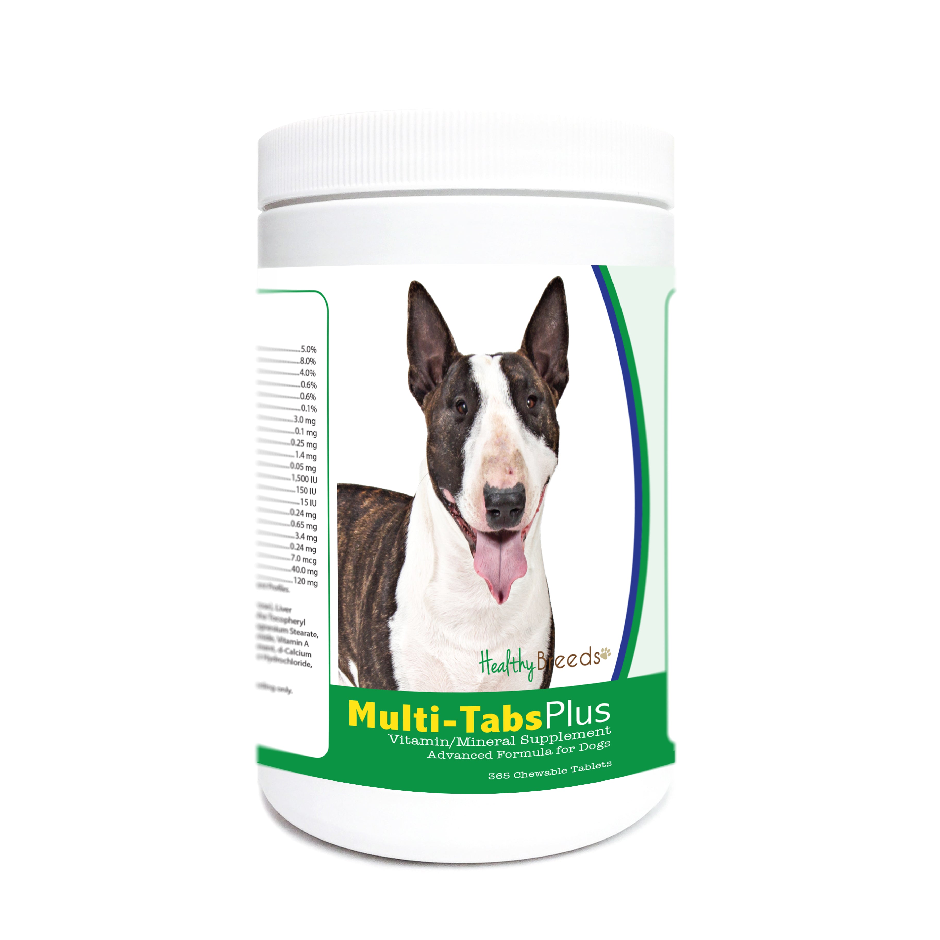 Miniature Bull Terrier Multi-Tabs Plus Chewable Tablets 365 Count