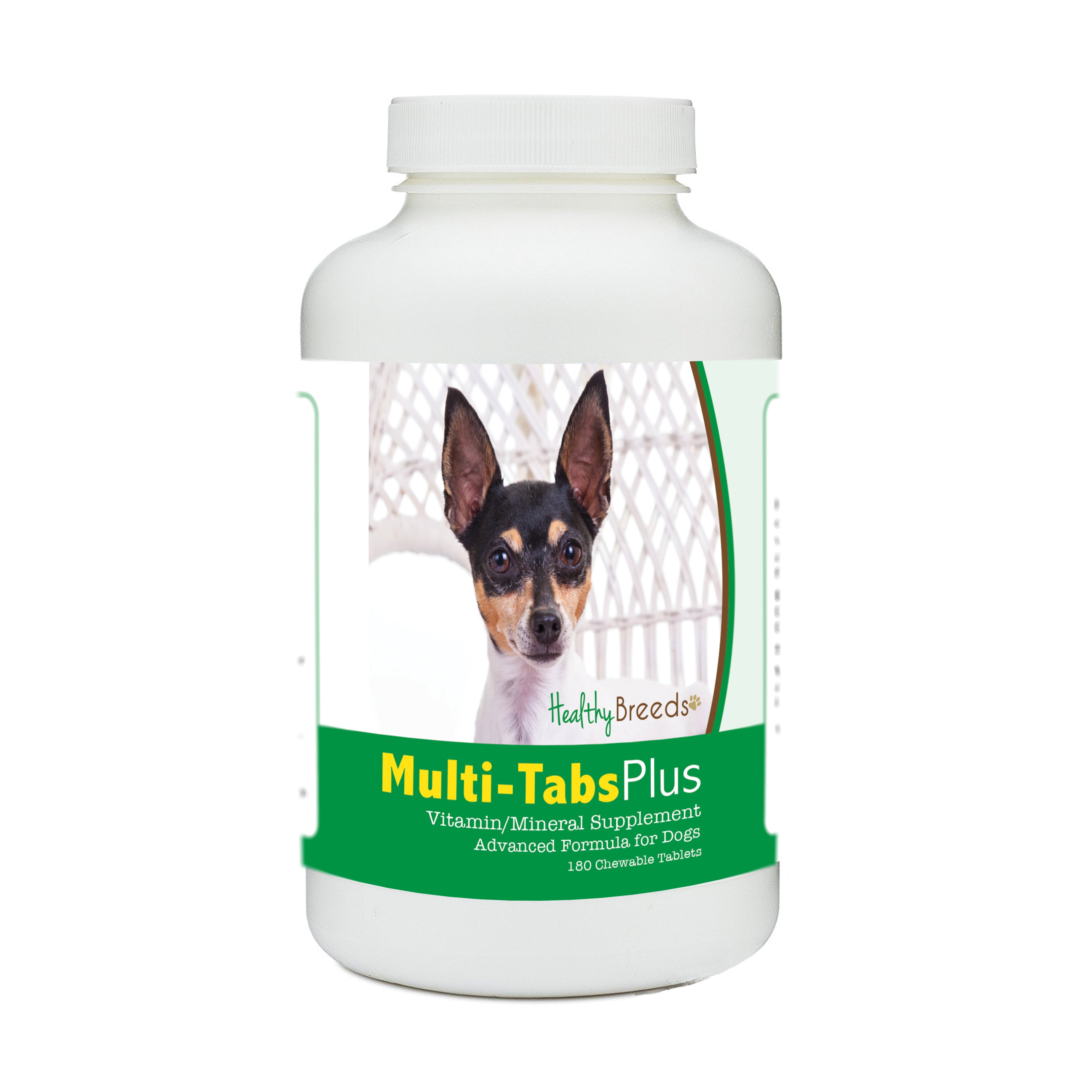 Toy Fox Terrier Multi-Tabs Plus Chewable Tablets 180 Count