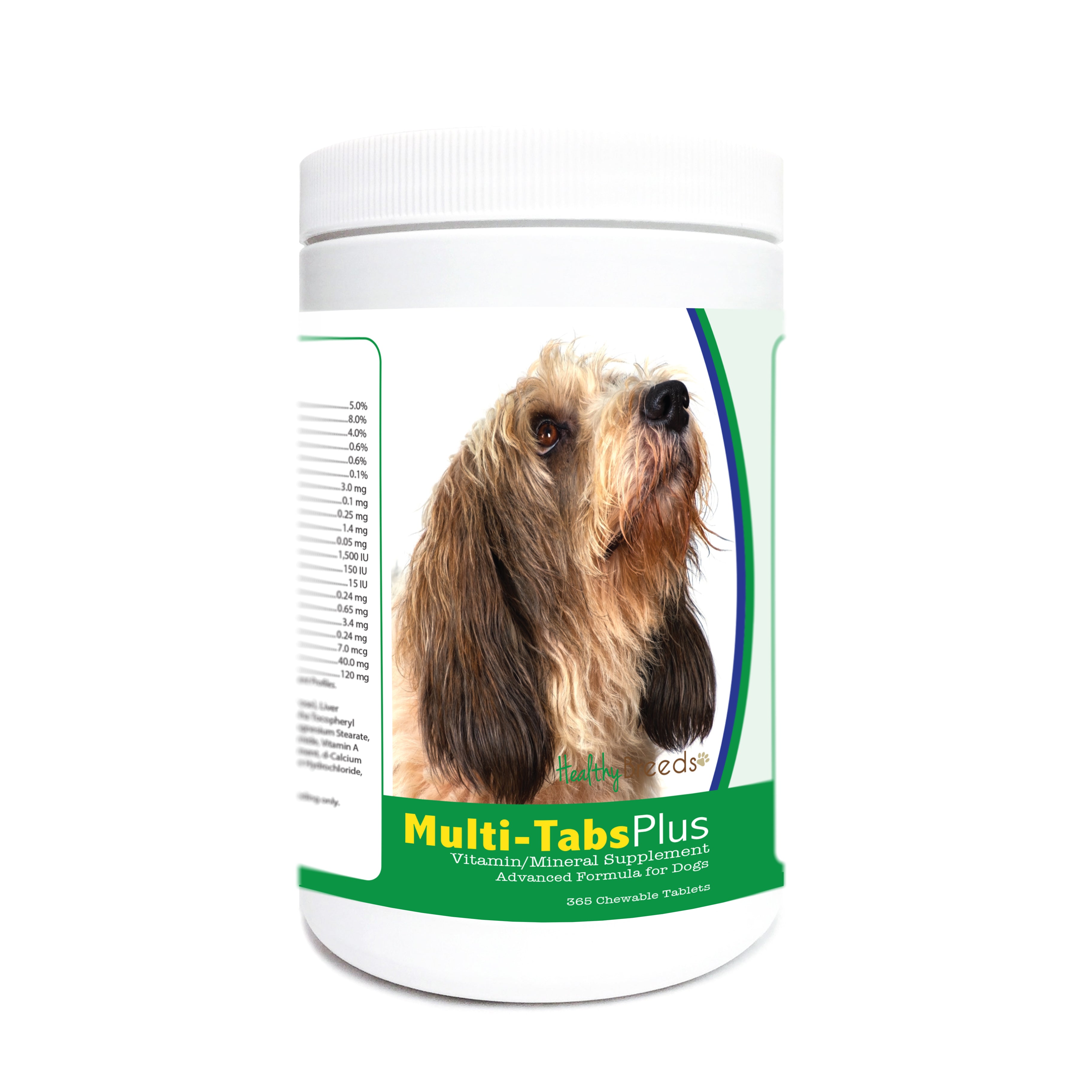 Petits Bassets Griffons Vendeen Multi-Tabs Plus Chewable Tablets 365 Count