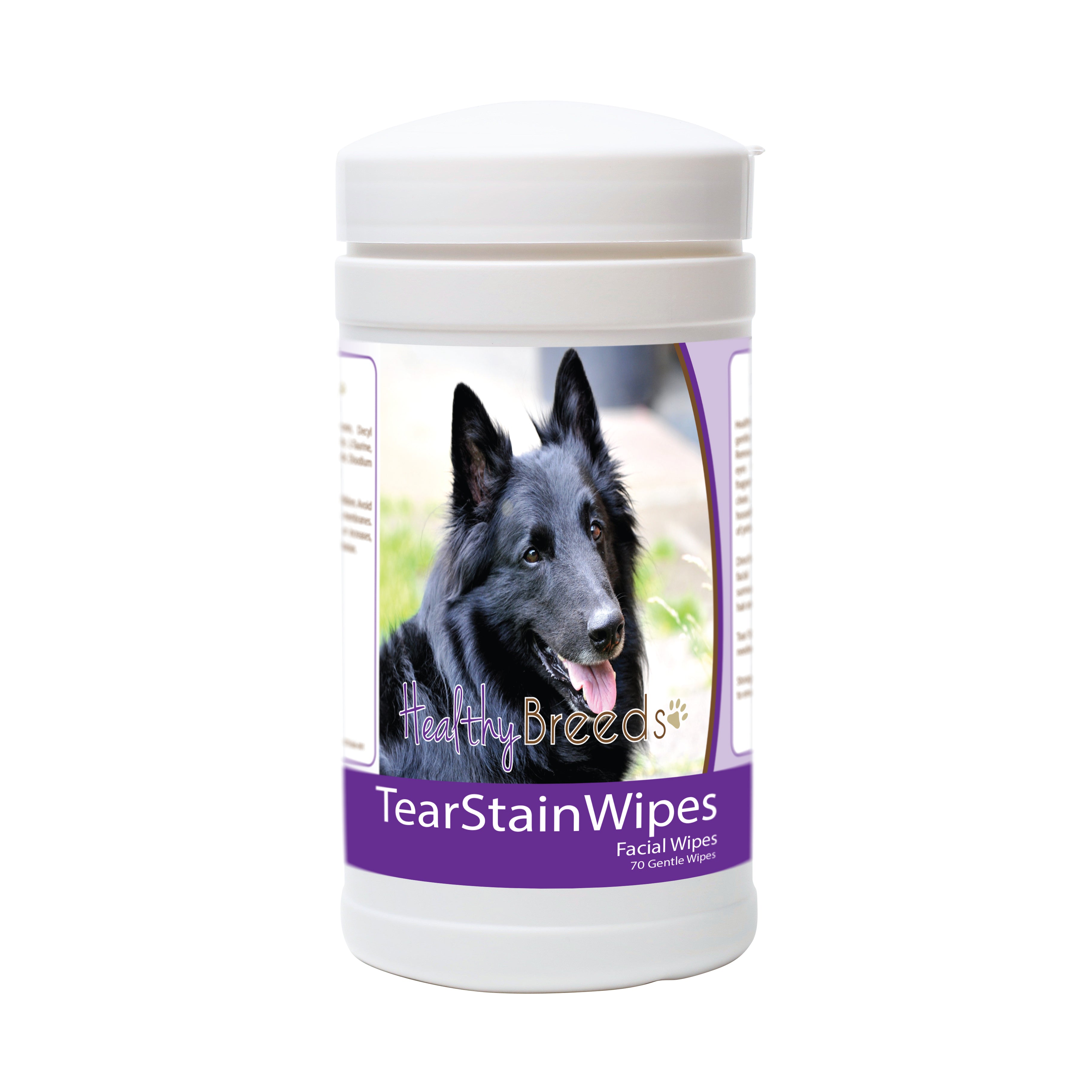 Belgian Sheepdog Tear Stain Wipes 70 Count