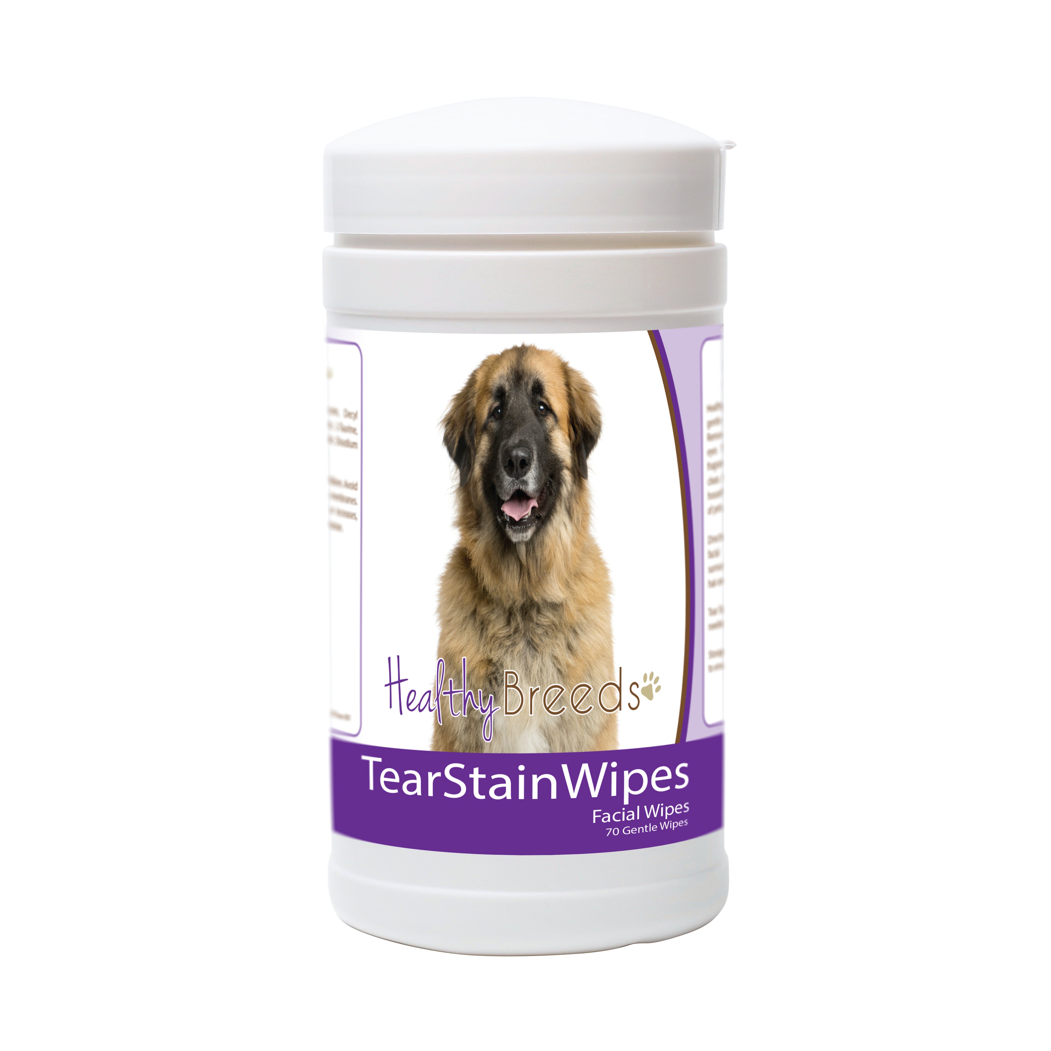 Leonberger Tear Stain Wipes 70 Count