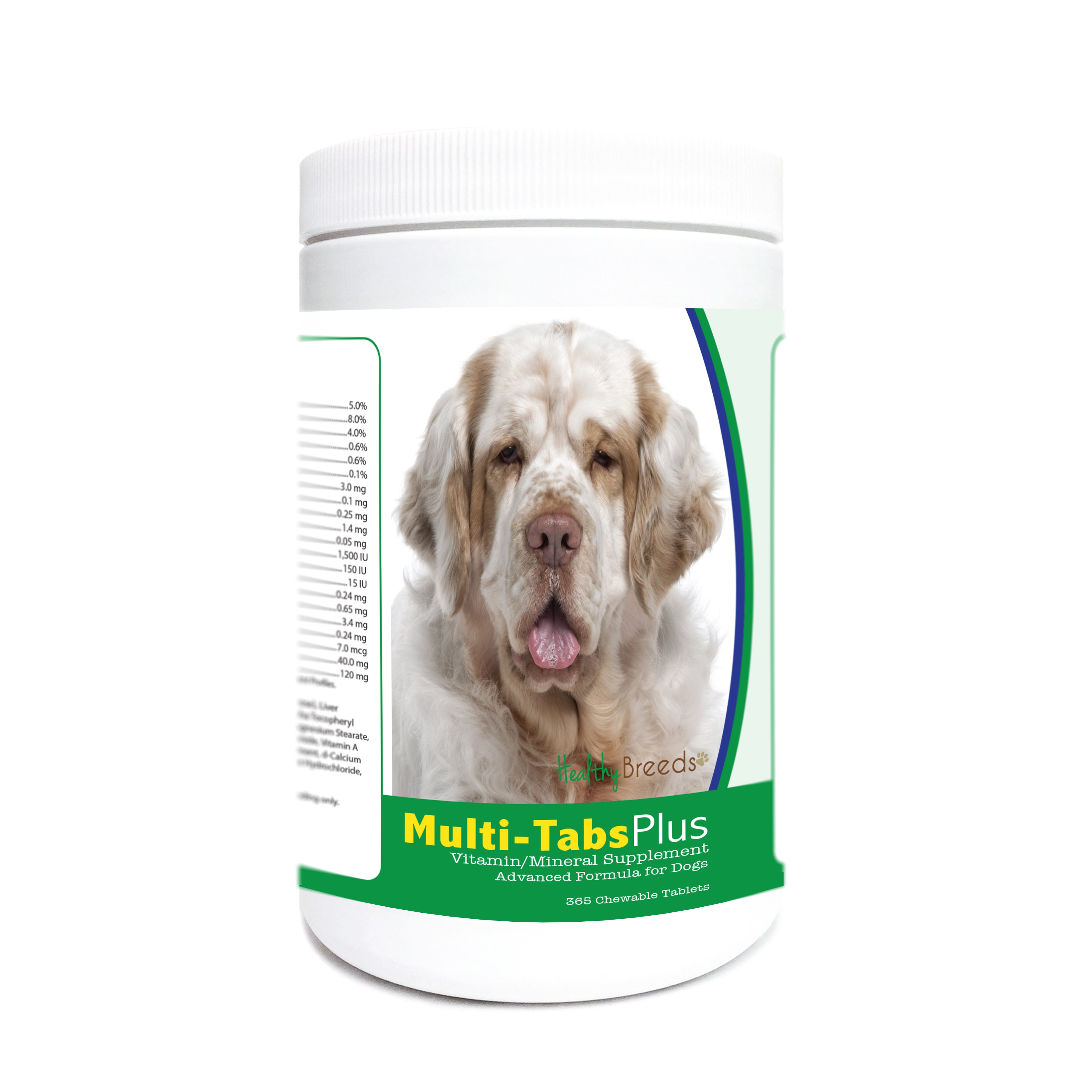 Clumber Spaniel Multi-Tabs Plus Chewable Tablets 365 Count