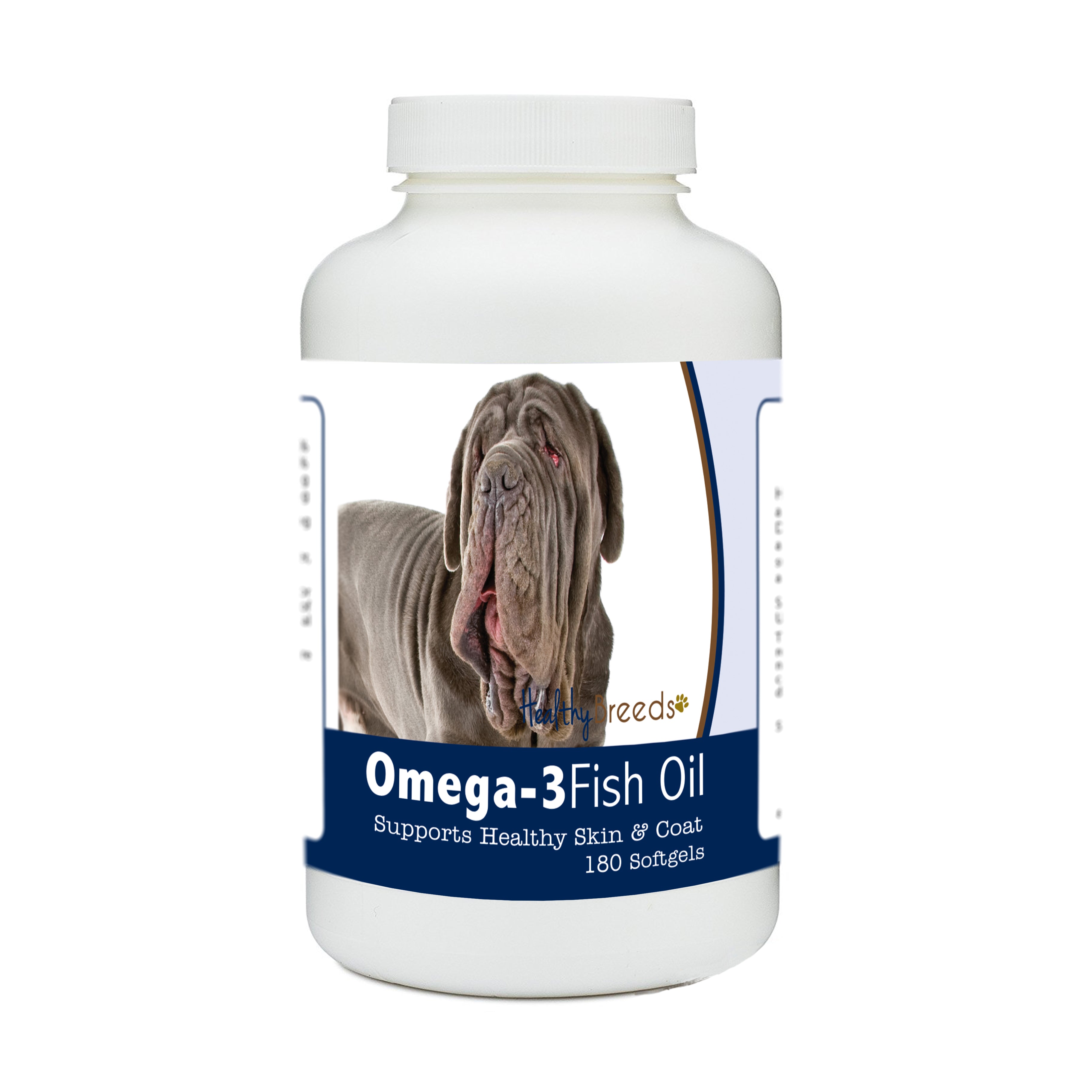Neapolitan Mastiff Omega-3 Fish Oil Softgels 180 Count