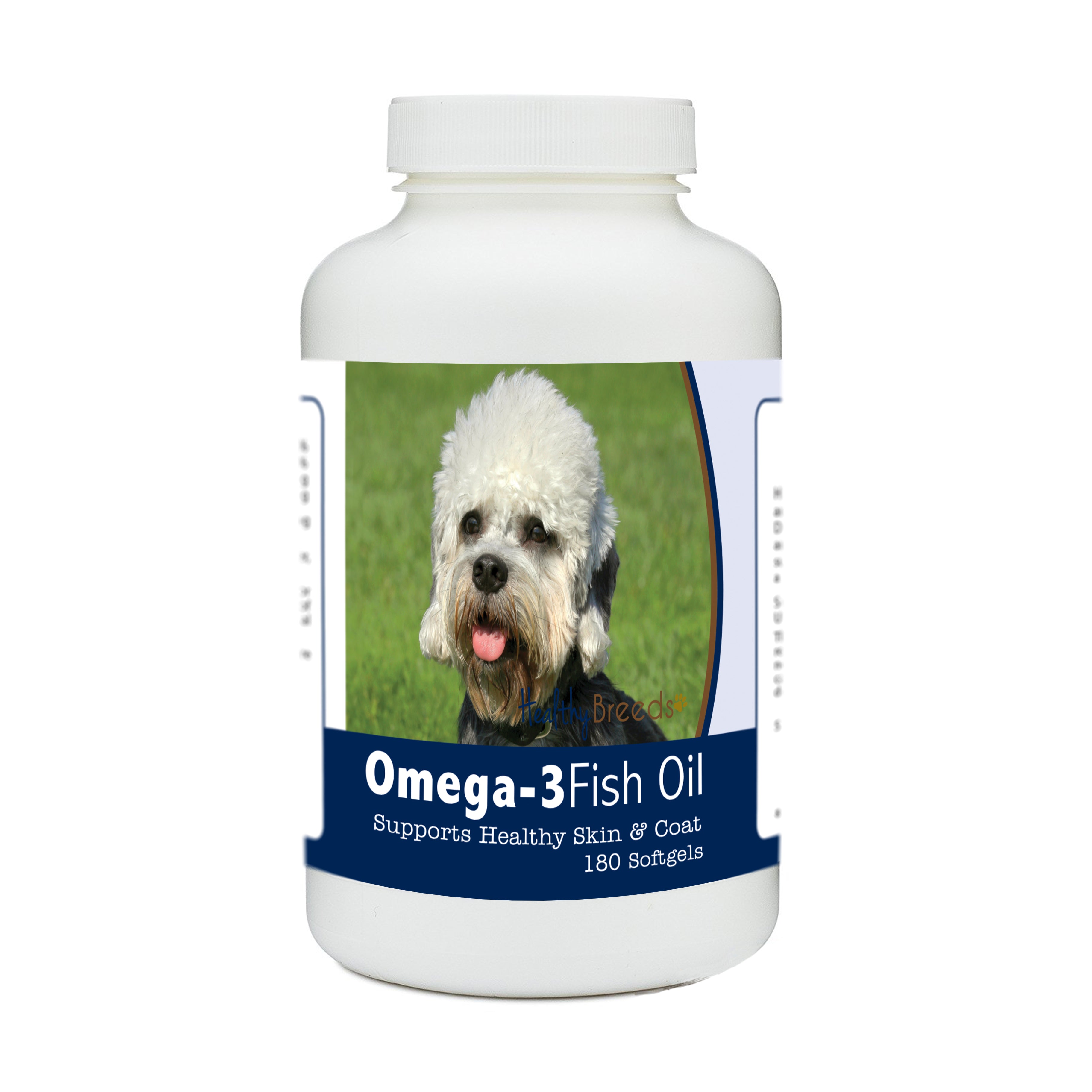 Dandie Dinmont Terrier Omega-3 Fish Oil Softgels 180 Count