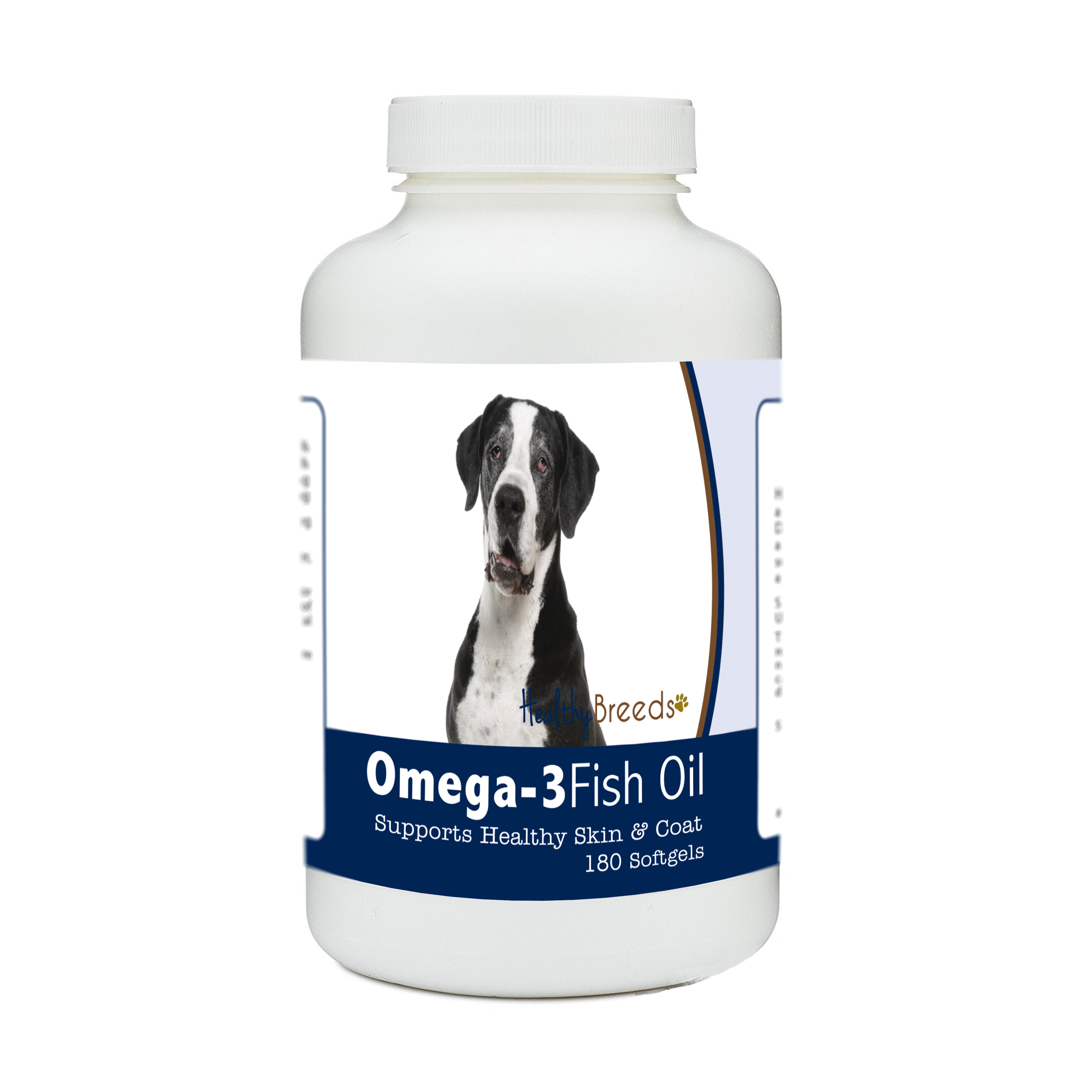 Great Dane Omega-3 Fish Oil Softgels 180 Count