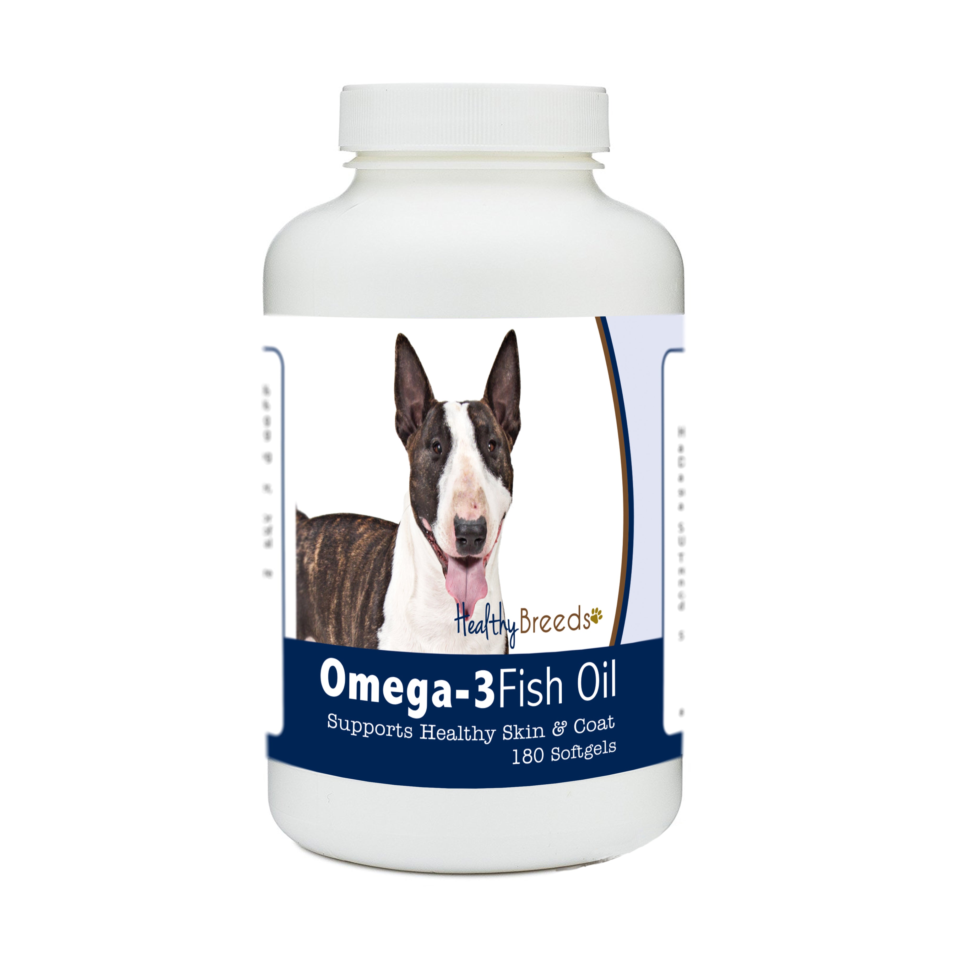 Miniature Bull Terrier Omega-3 Fish Oil Softgels 180 Count