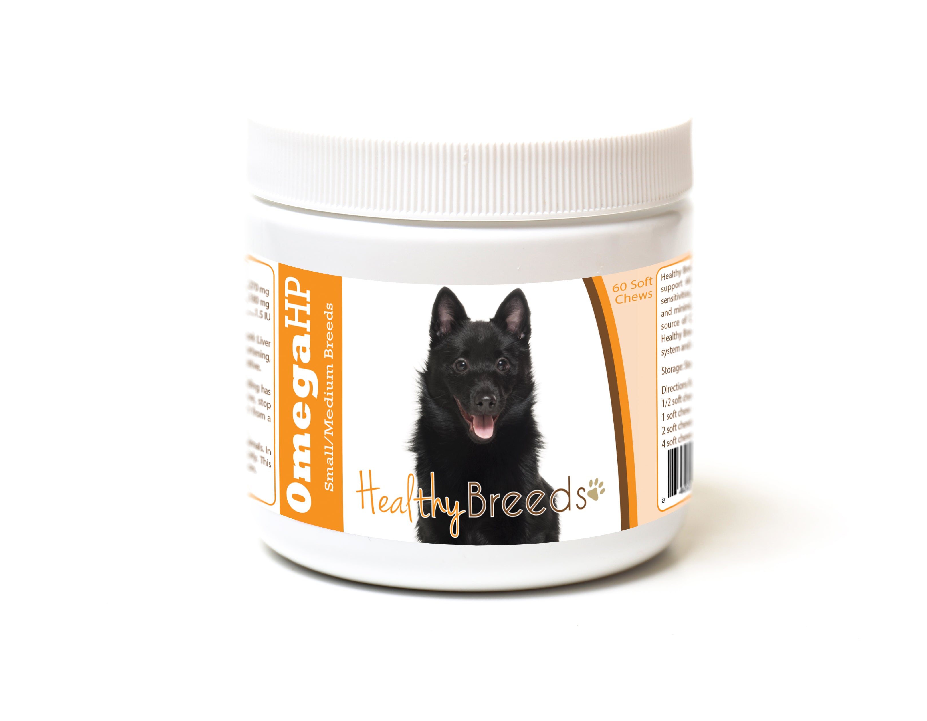 Schipperke Omega HP Fatty Acid Skin and Coat Support Soft Chews 60 Count