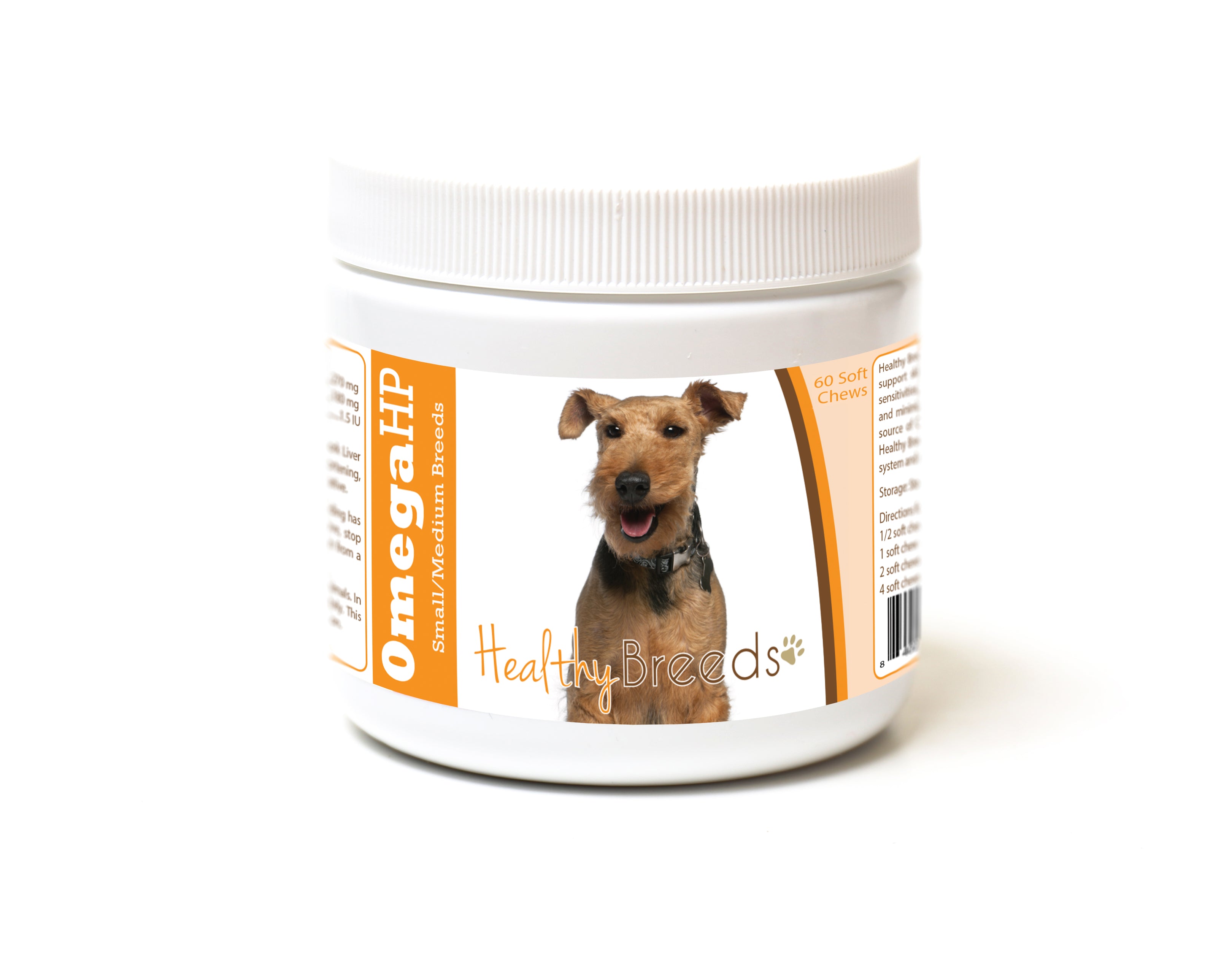 Welsh Terrier Omega HP Fatty Acid Skin and Coat Support Soft Chews 60 Count