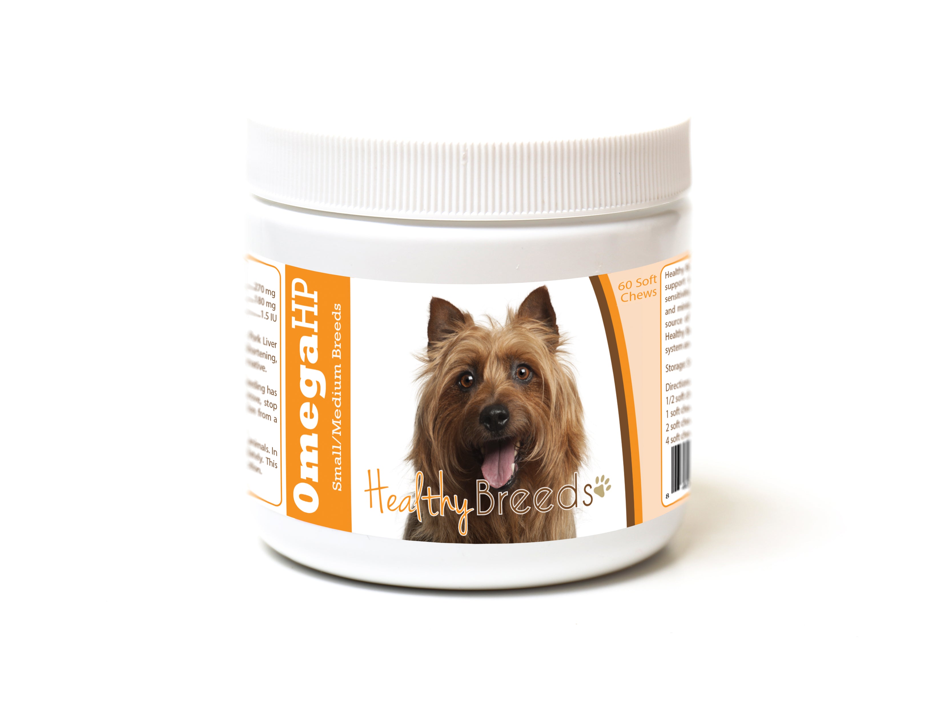 Australian Terrier Omega HP Fatty Acid Skin and Coat Support Soft Chews 60 Count