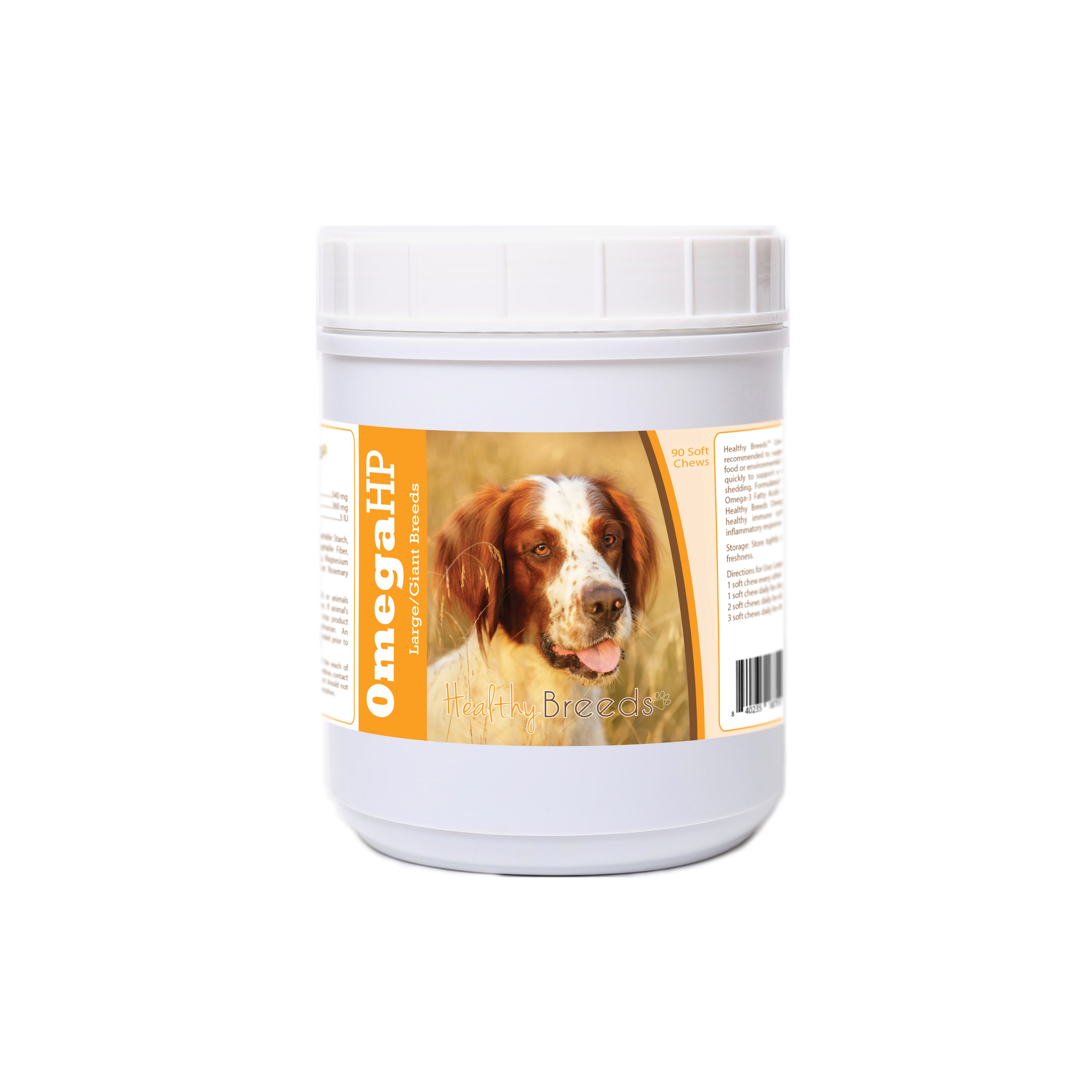Irish Red and White Setter Omega HP Fatty Acid Skin and Coat Support Soft Chews 90 Cou
