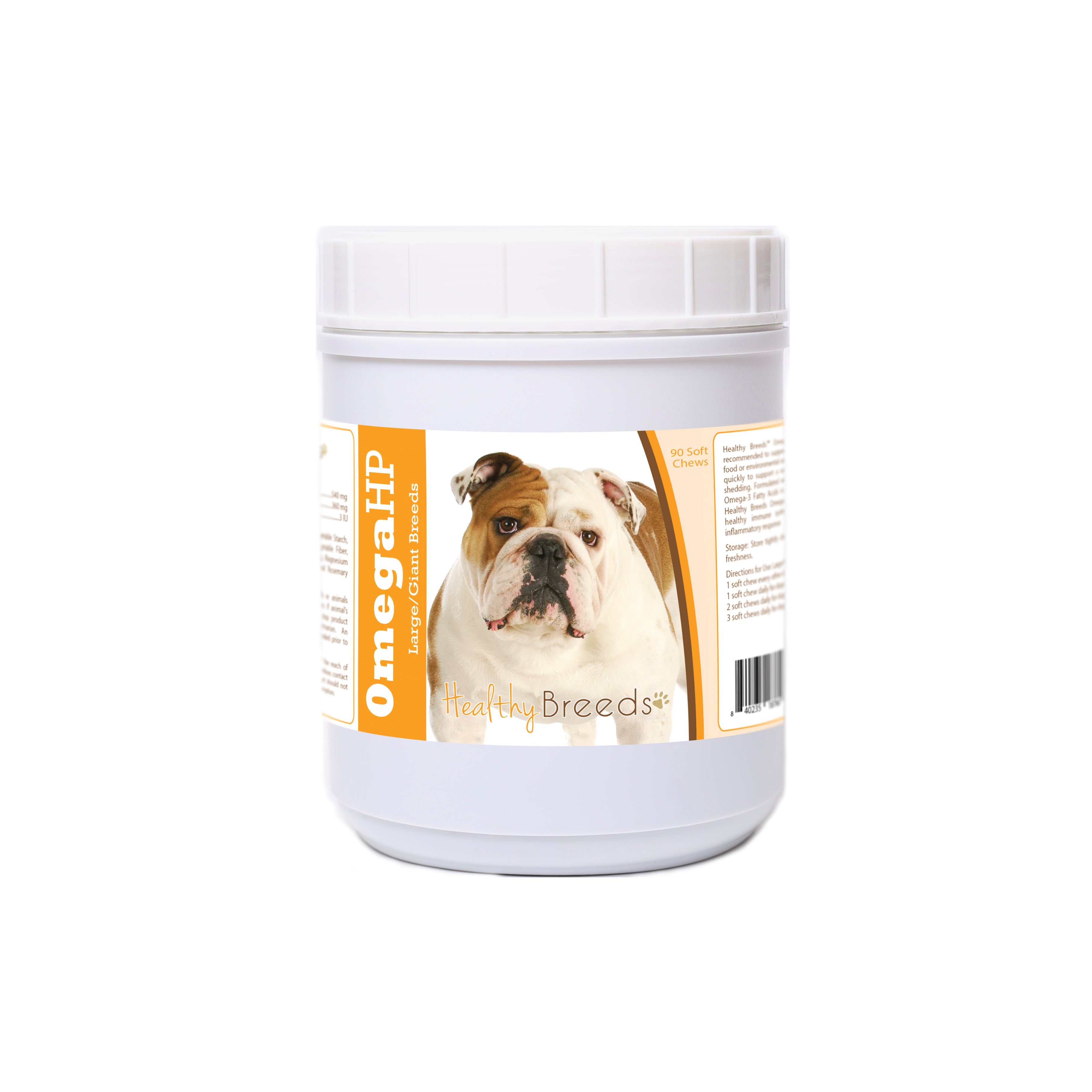 Bulldog Omega HP Fatty Acid Skin and Coat Support Soft Chews 90 Count