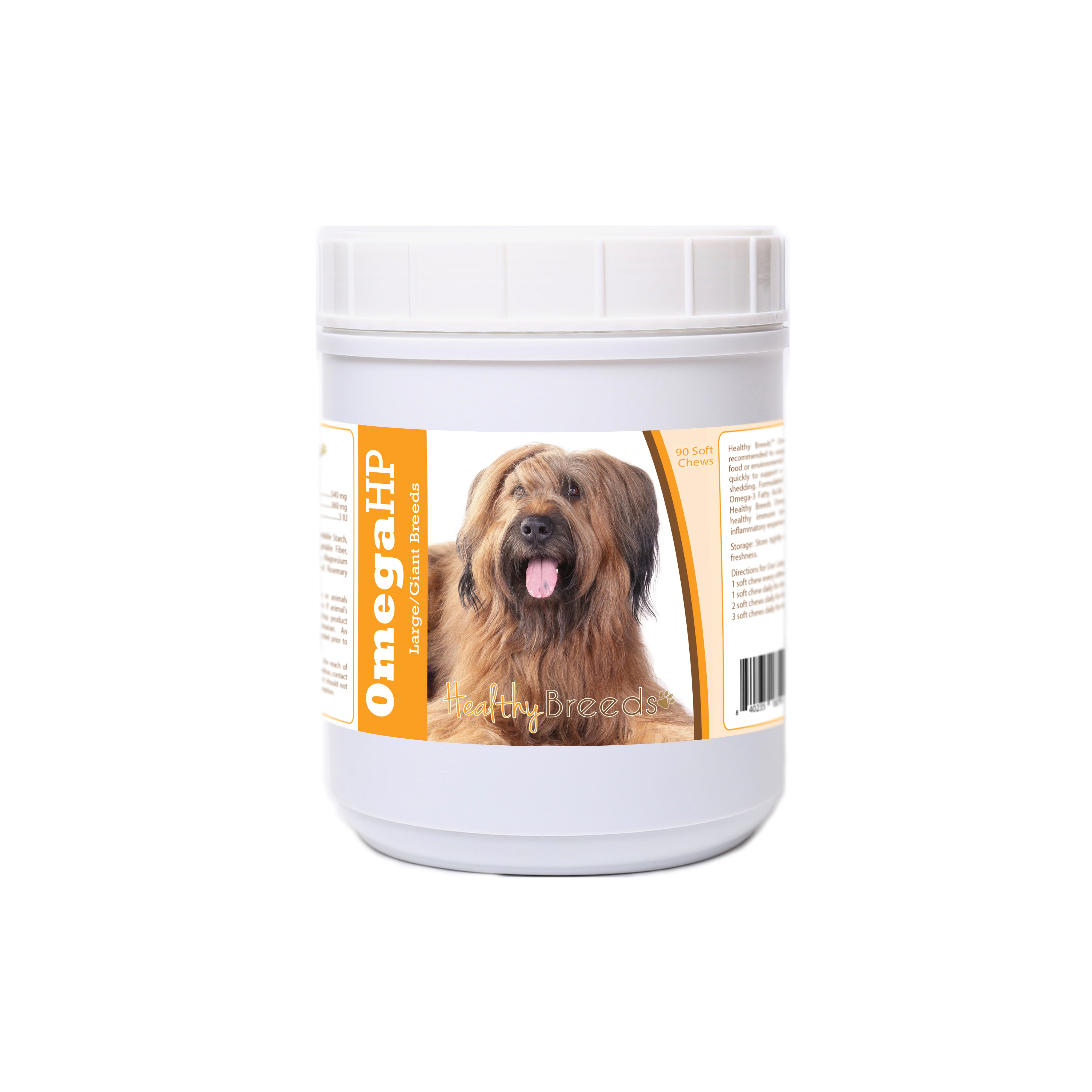 Briard Omega HP Fatty Acid Skin and Coat Support Soft Chews 90 Count