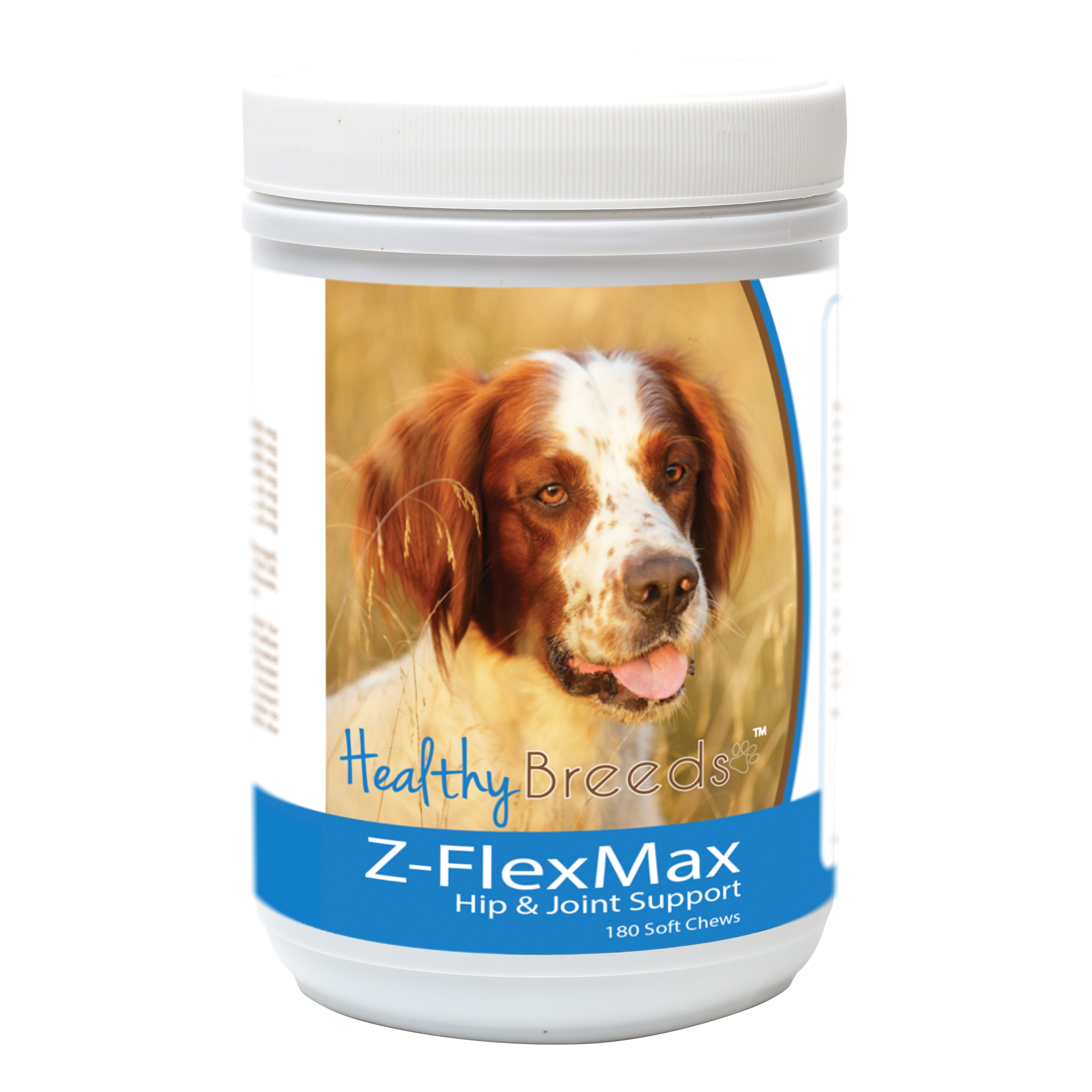 Irish Red and White Setter Z-Flex Max Dog Hip and Joint Support 180 Count