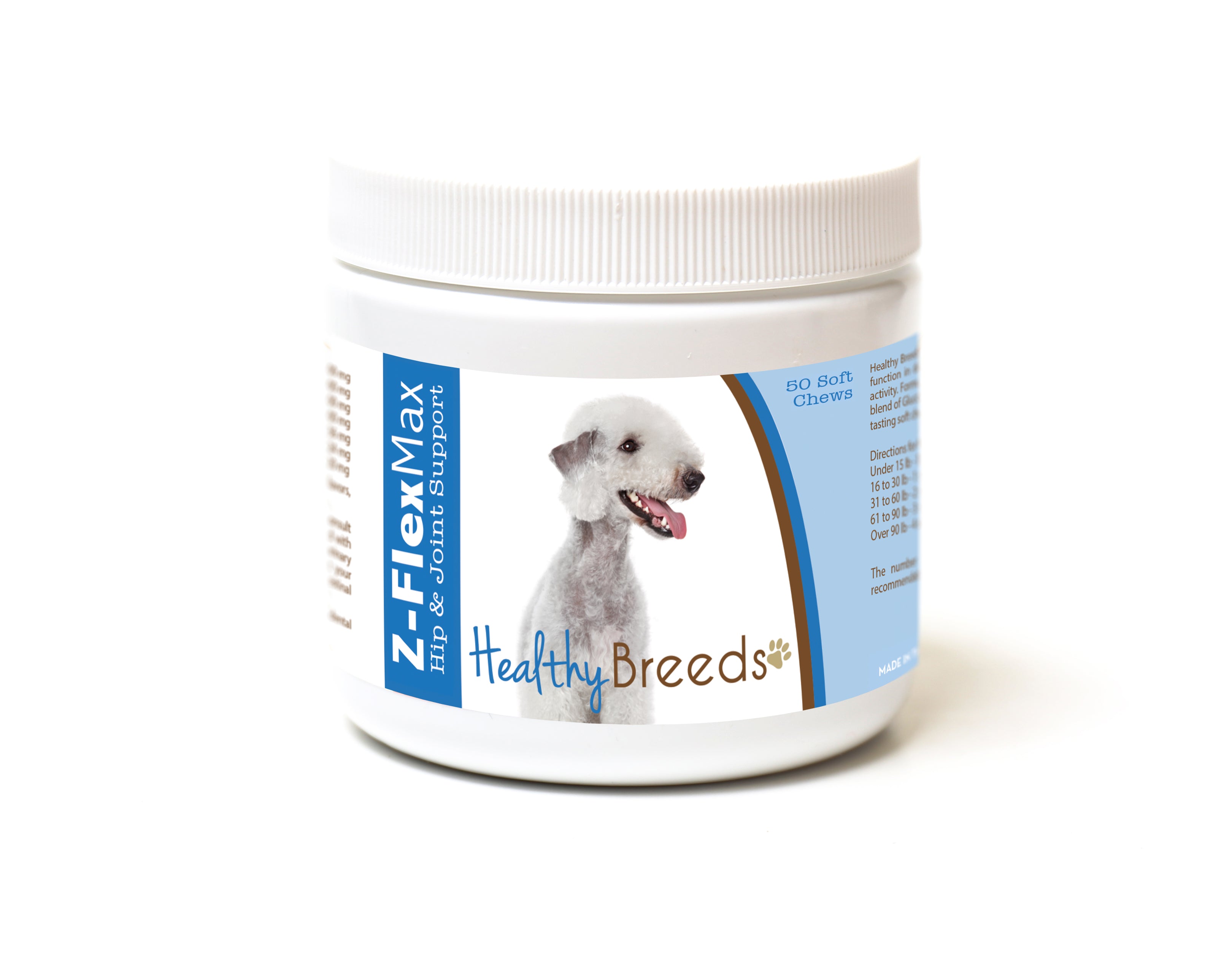 Bedlington Terrier Z-Flex Max Hip and Joint Soft Chews 50 Count