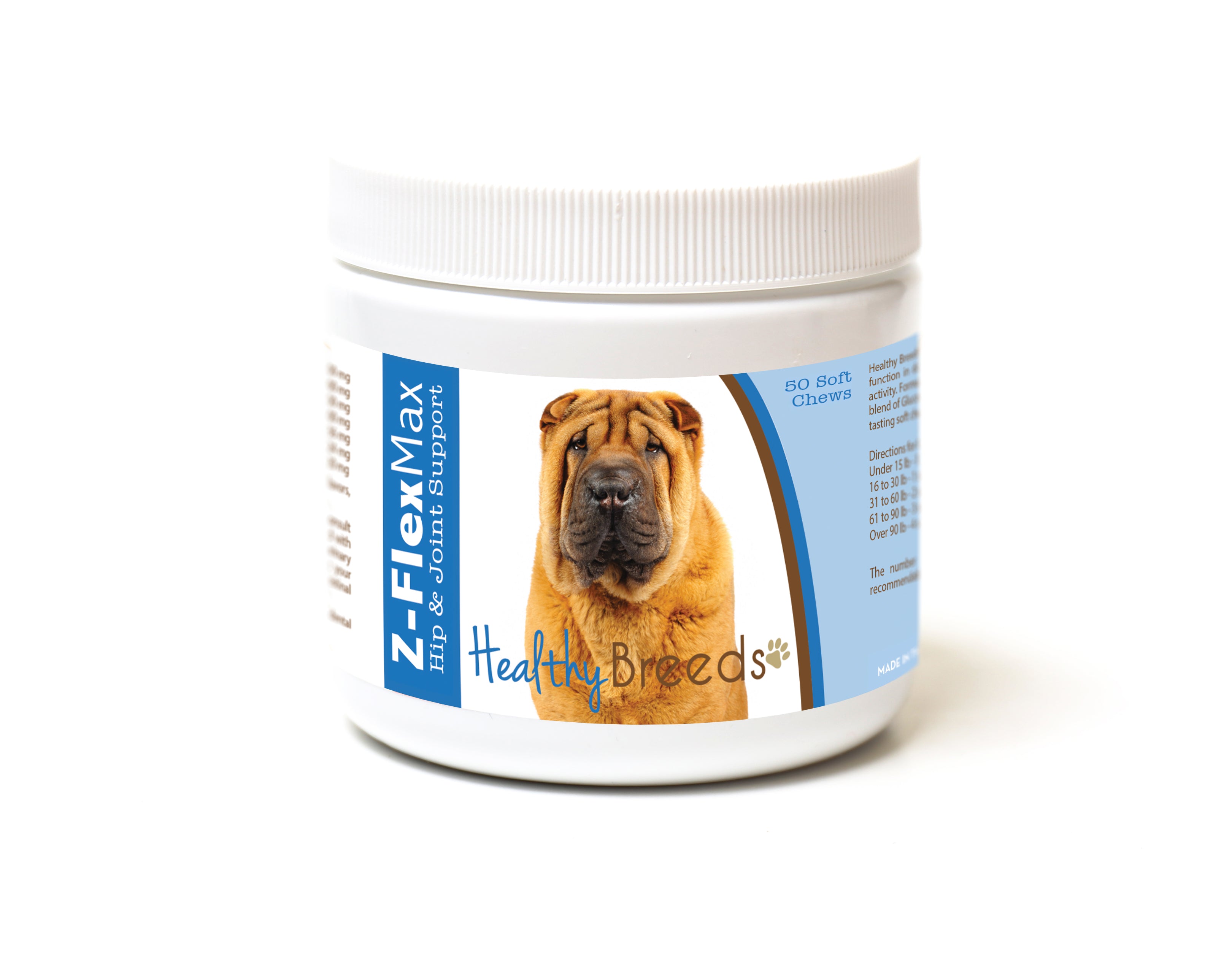 Chinese Shar Pei Z-Flex Max Hip and Joint Soft Chews 50 Count