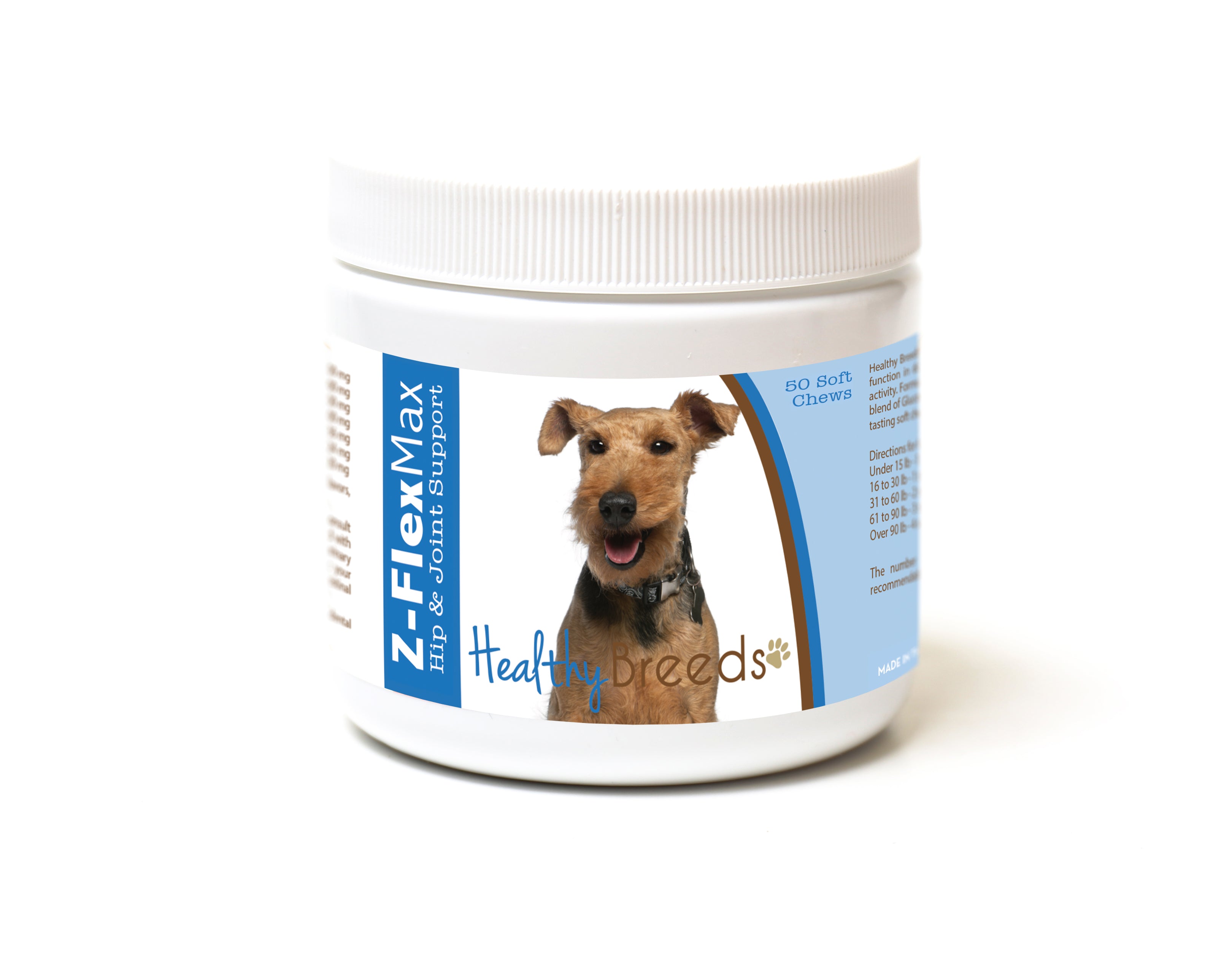 Welsh Terrier Z-Flex Max Hip and Joint Soft Chews 50 Count