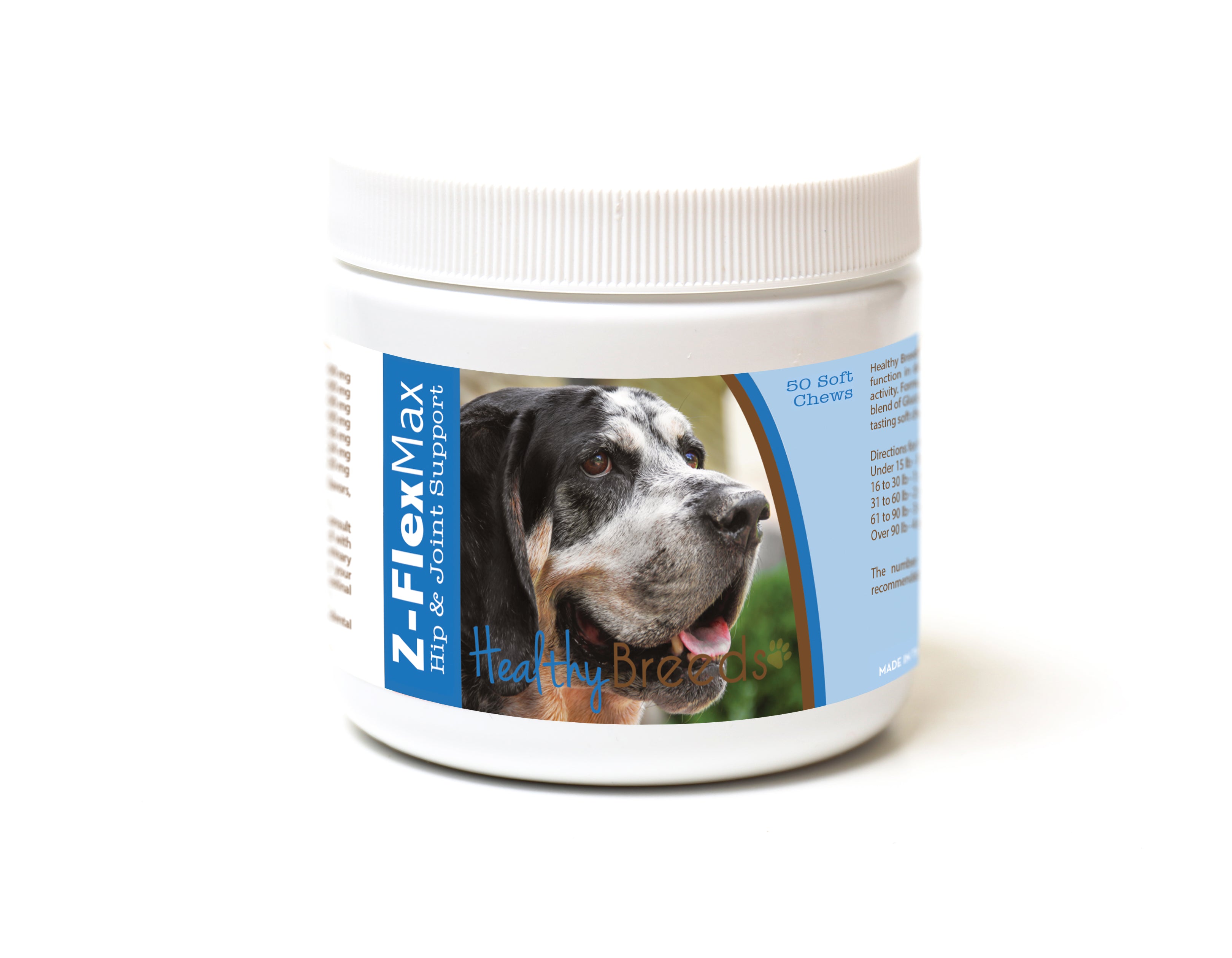 Bluetick Coonhound Z-Flex Max Hip and Joint Soft Chews 50 Count
