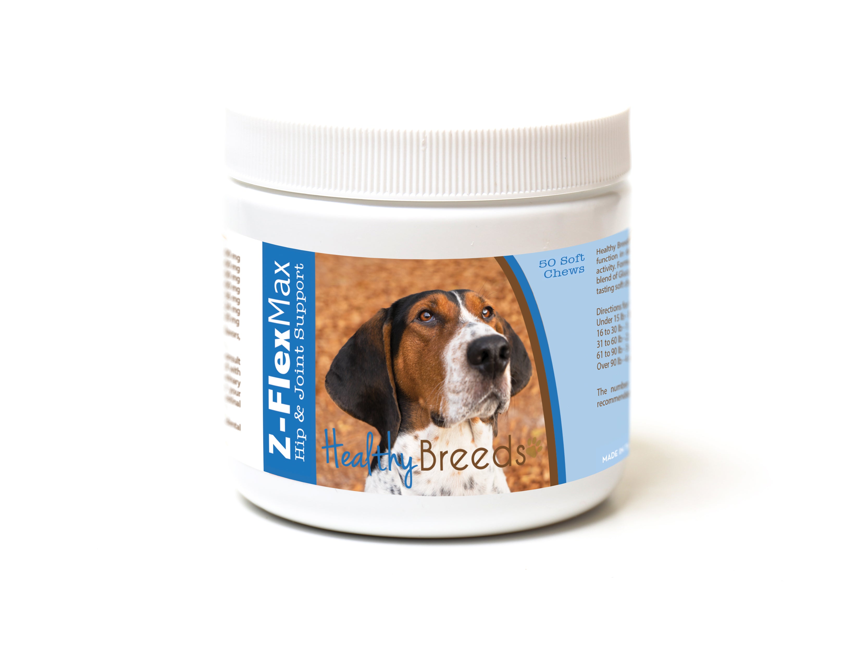 Treeing Walker Coonhound Z-Flex Max Hip and Joint Soft Chews 50 Count