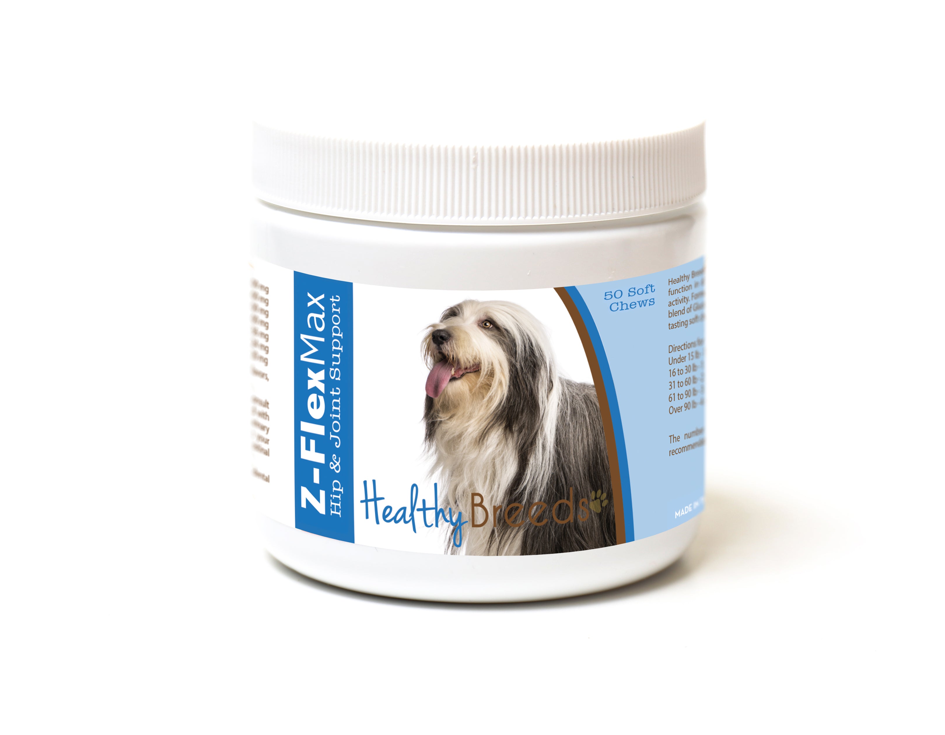 Bearded Collie Z-Flex Max Hip and Joint Soft Chews 50 Count