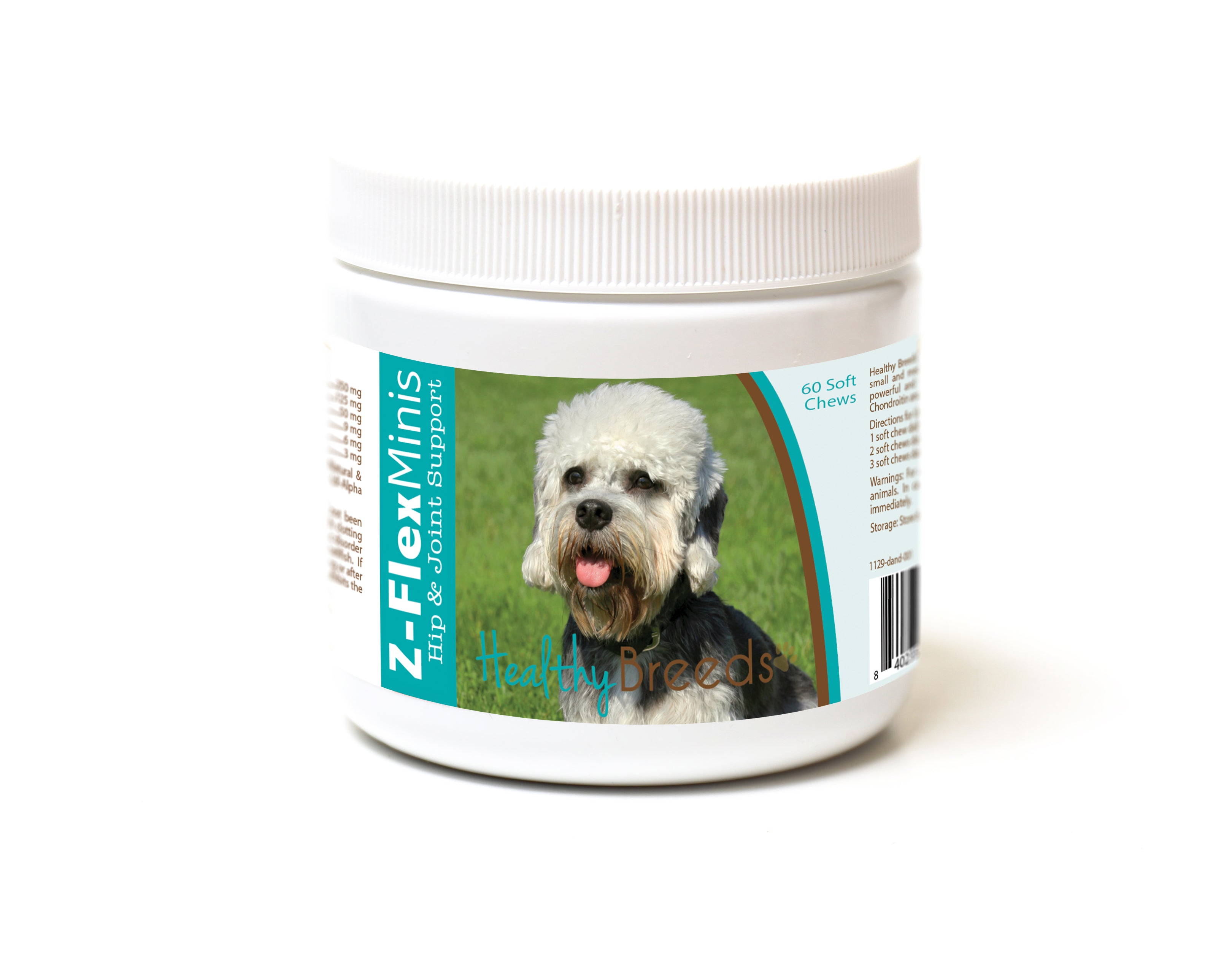 Dandie Dinmont Terrier Z-Flex Minis Hip and Joint Support Soft Chews 60 Count
