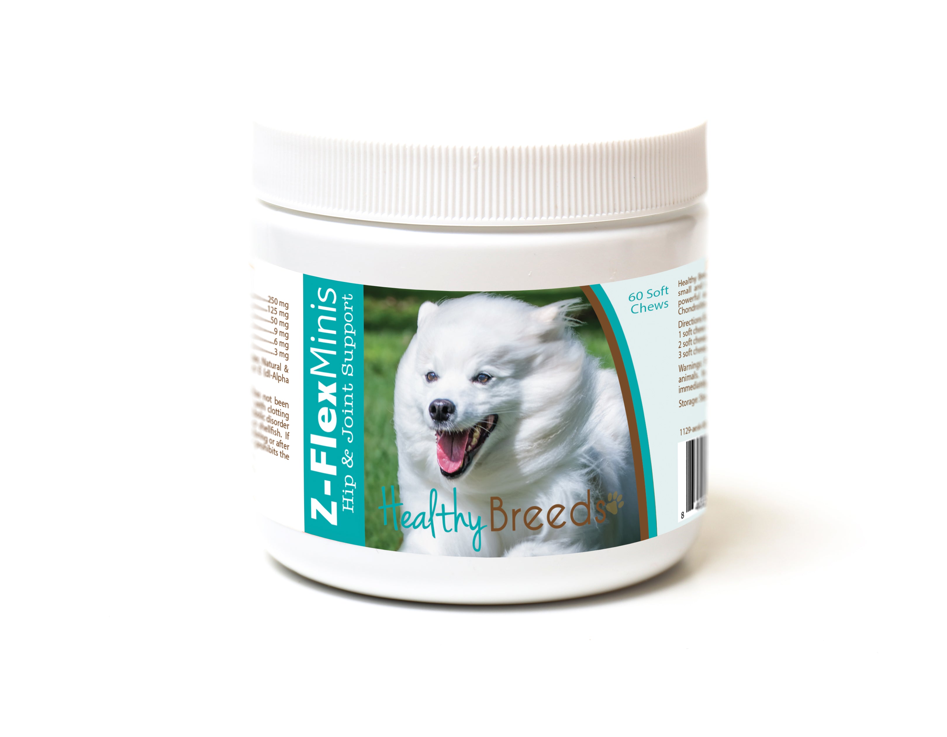 American Eskimo Dog Z-Flex Minis Hip and Joint Support Soft Chews 60 Count