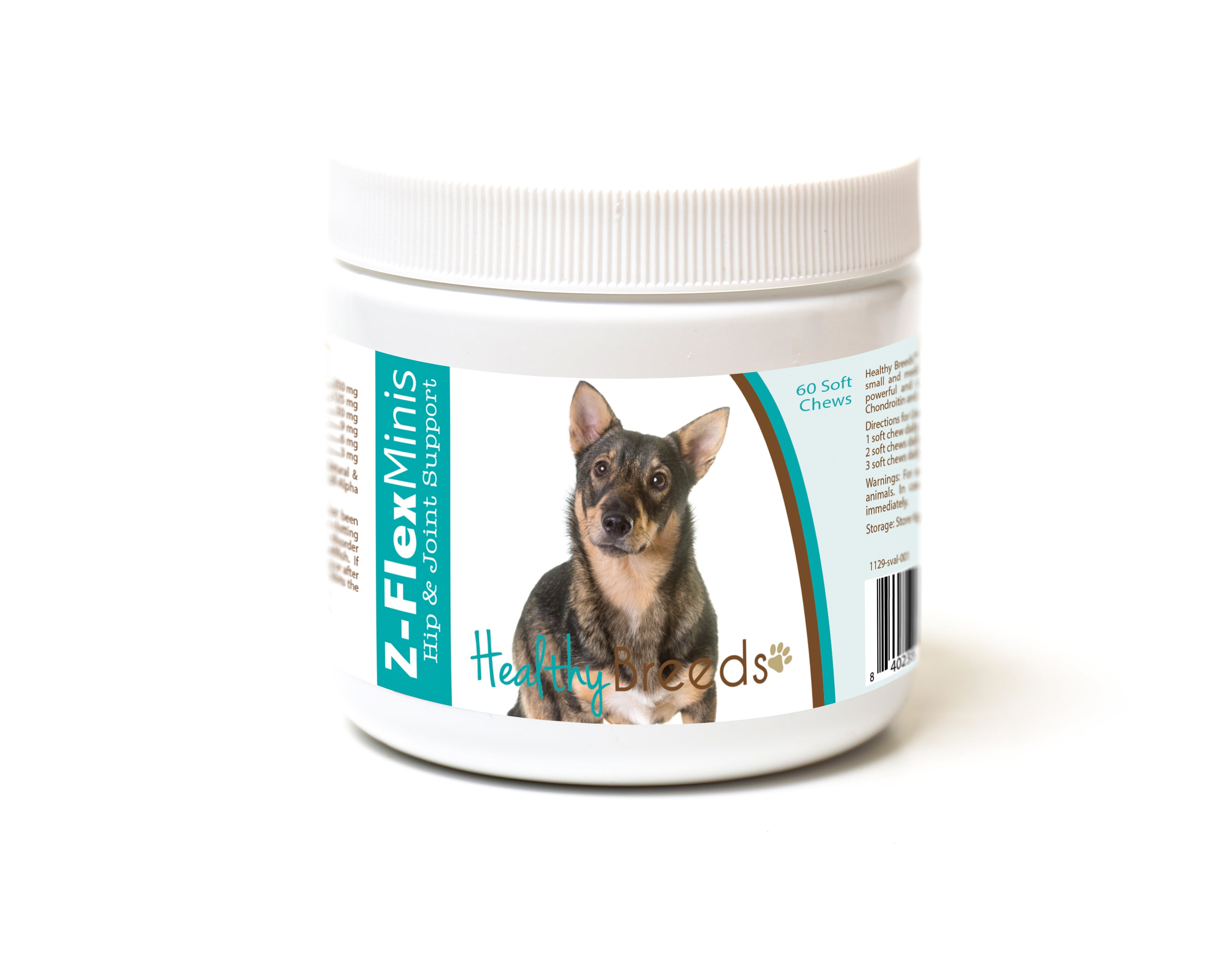 Swedish Vallhund Z-Flex Minis Hip and Joint Support Soft Chews 60 Count
