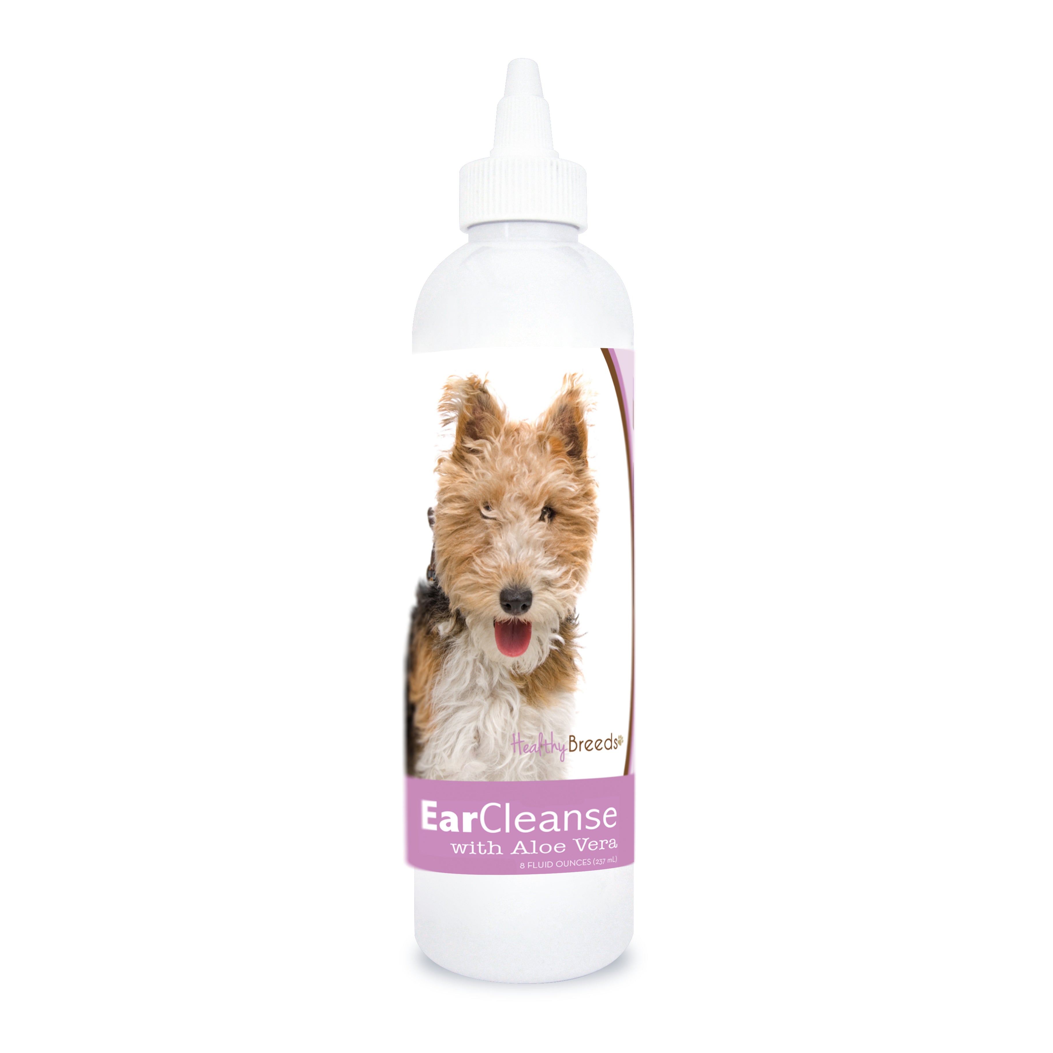 Wire Fox Terrier Ear Cleanse with Aloe Vera Sweet Pea and Vanilla 8 oz