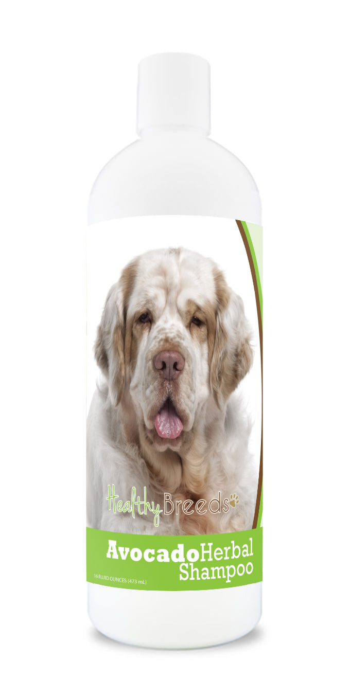 Clumber Spaniel Avocado Herbal Dog Shampoo 16 oz
