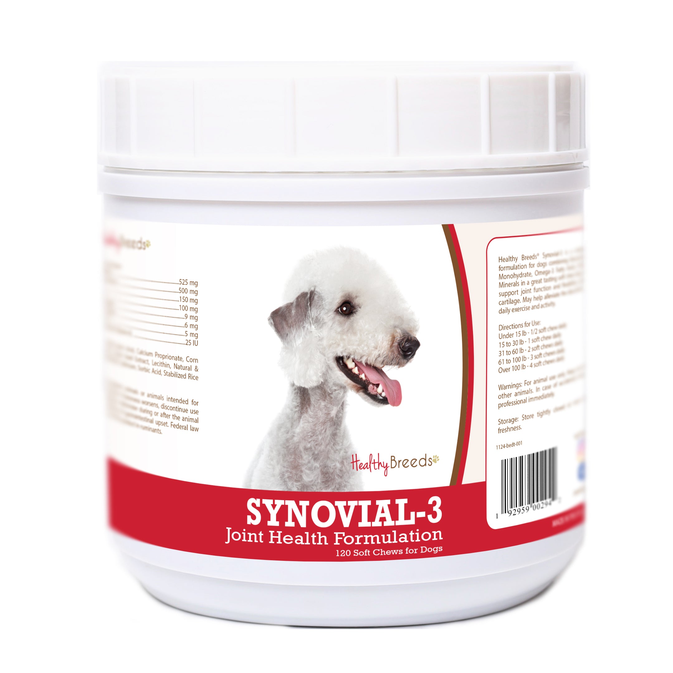 Bedlington Terrier Synovial-3 Joint Health Formulation Soft Chews 120 Count